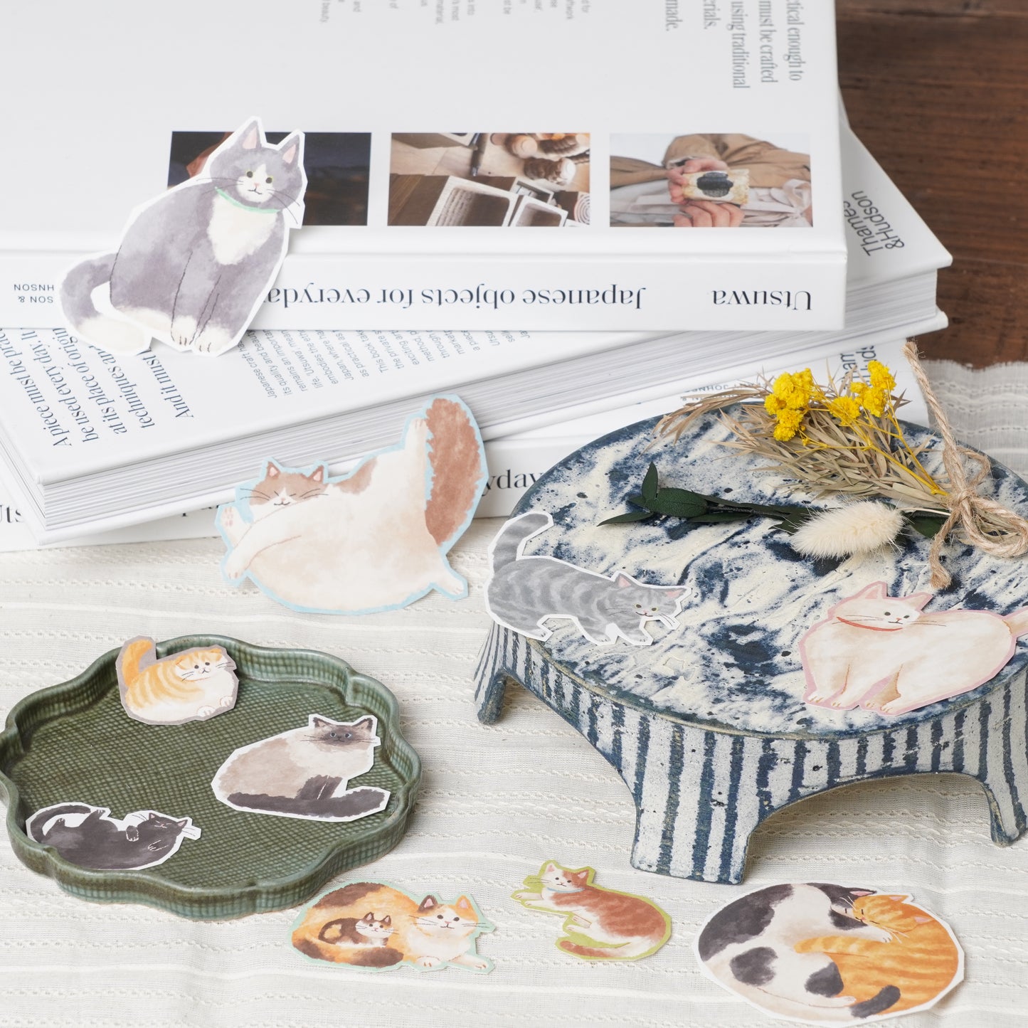 Animal Flake Stickers cat