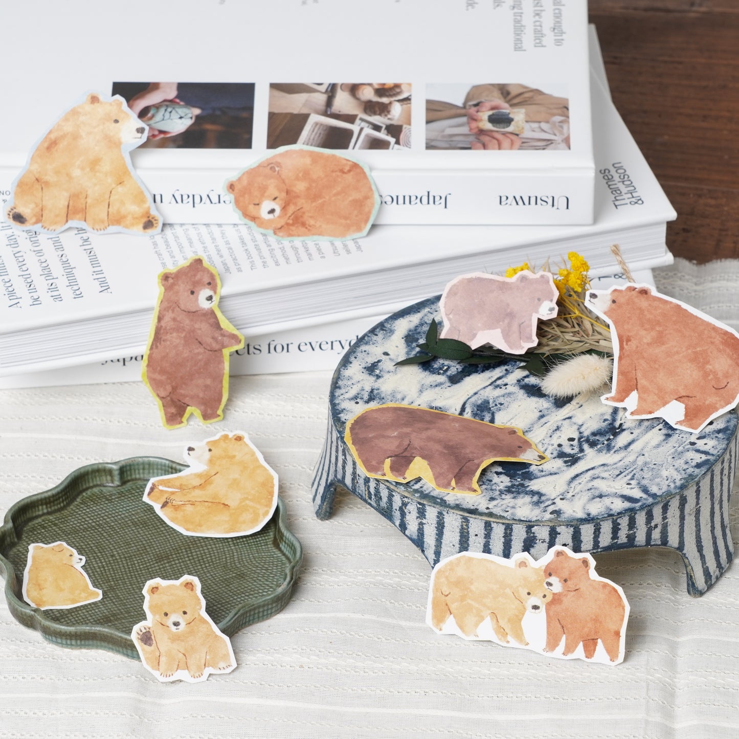 Animal Flake Stickers bear