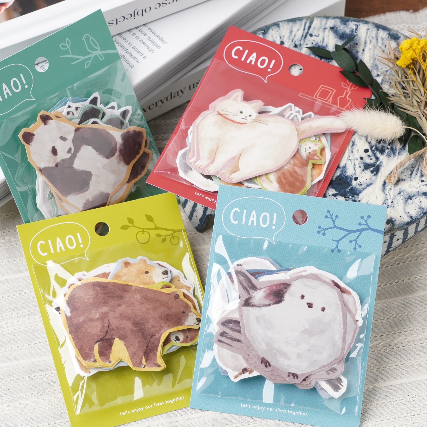 Animal Flake Stickers bear