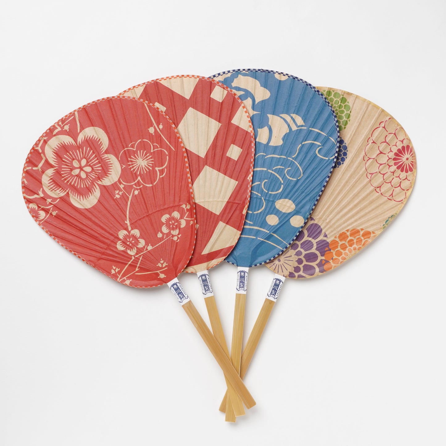 Kurikawa Shoten Uchiwa Fan Plum – Traditional Japanese Paper Fan