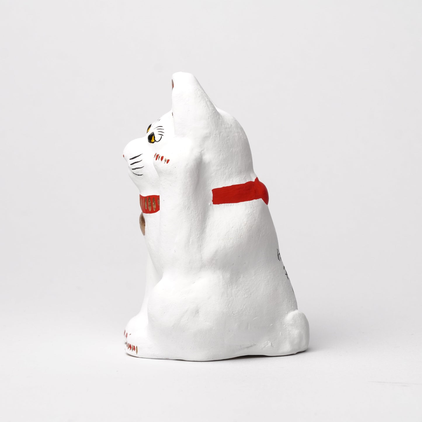 Yabase Clay Doll - Japanese Lucky Cat Maneki Neko Figurine Folk Art