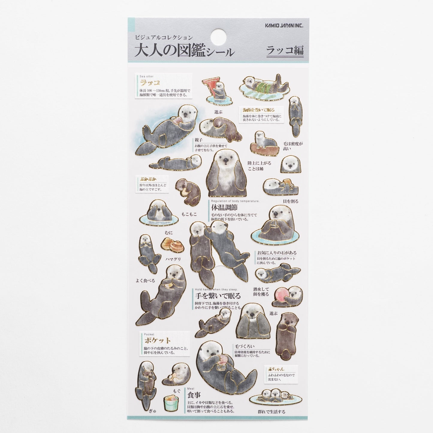 Otona Sticker Series Sea Otter - Encyclopedia for Grown-Ups