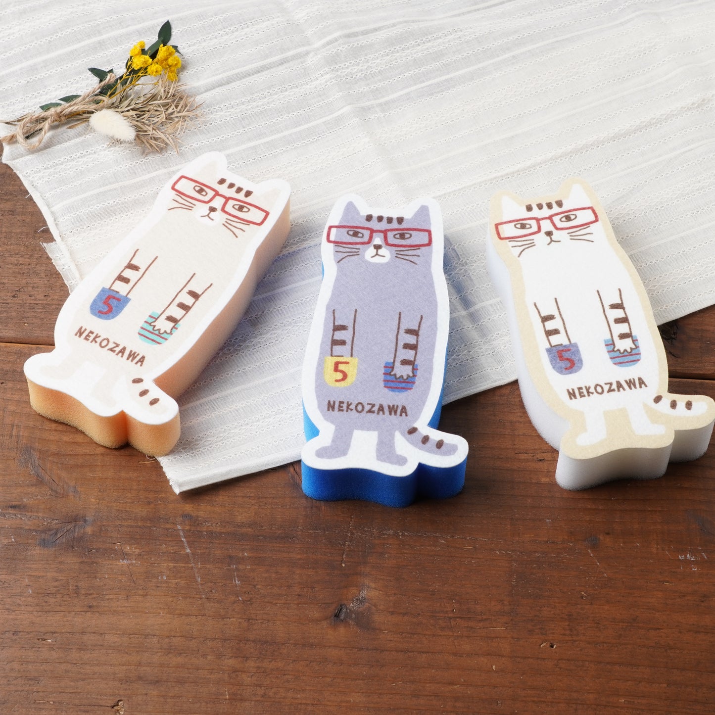 Kitchen Sponge Set - Nekozawa-san 3Pieces