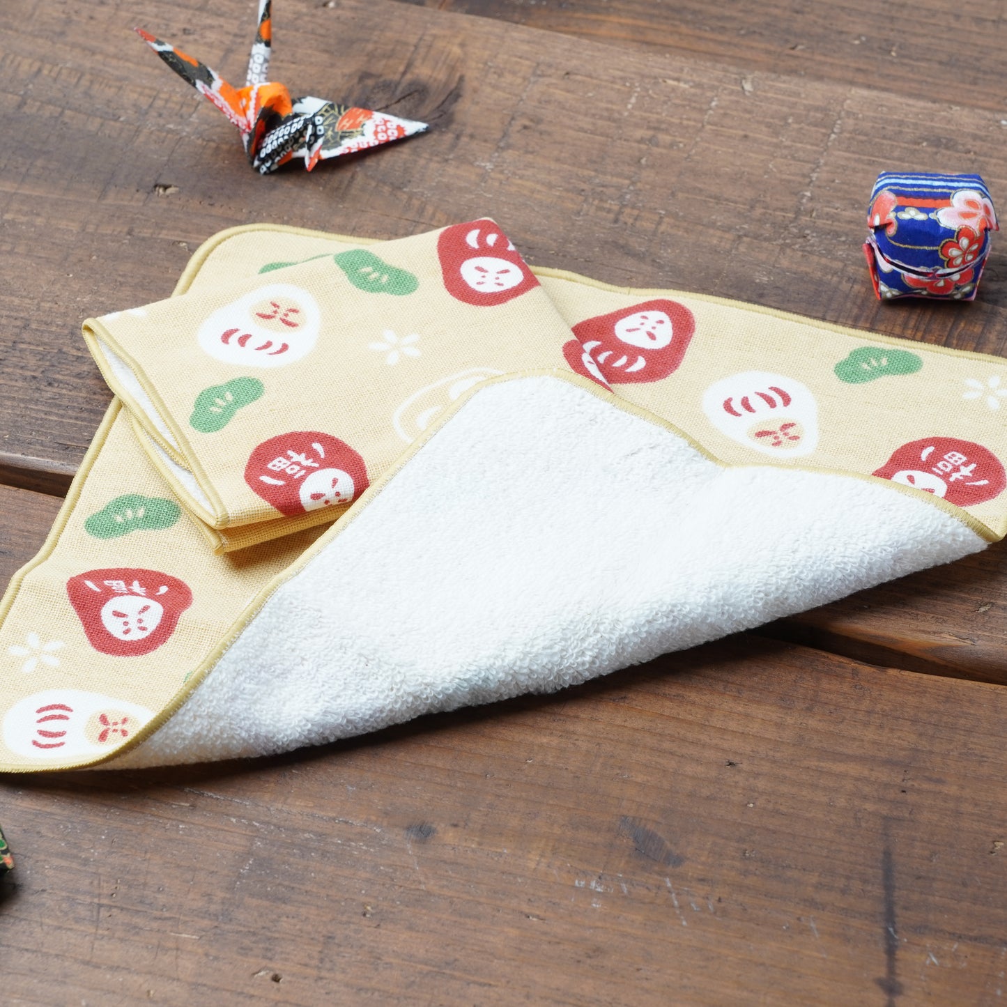 Japanese Wagara Pattern Handkerchief - Daruma