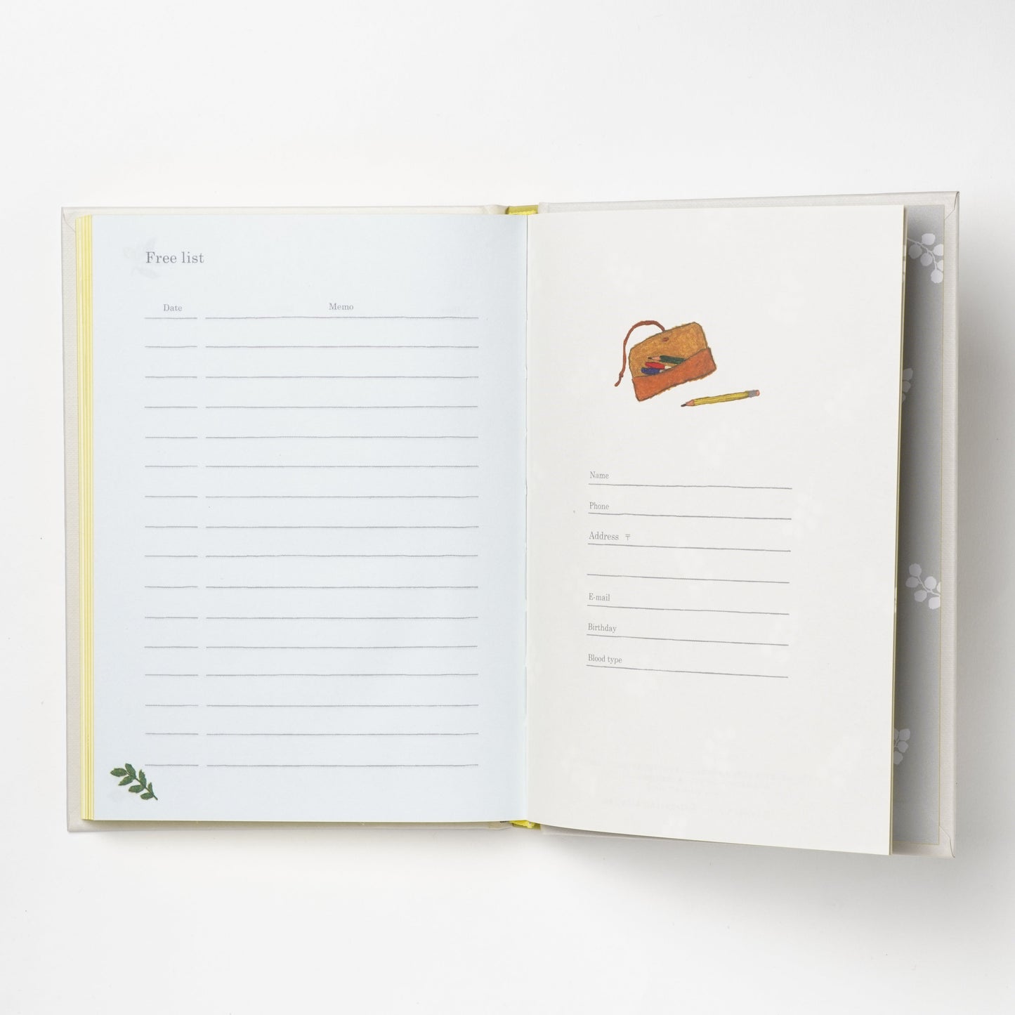 Diary with illustrations that change daily