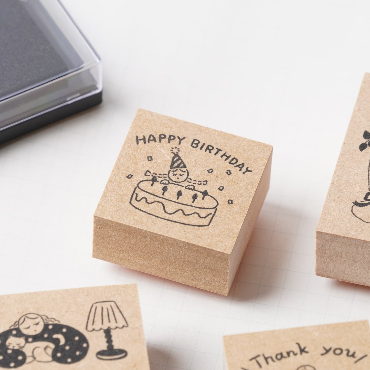 Marl-chan Rubber Stamp - Happy Birthday
