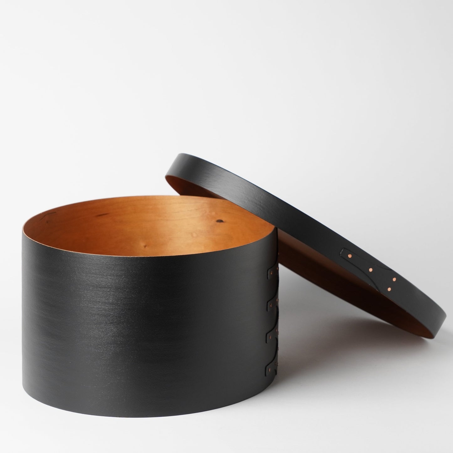 Wooden Oval Box Black L