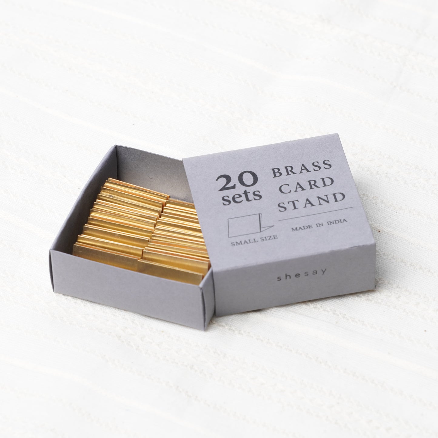 Brass Card Stand - Antique Gold Finish for Display and Interior