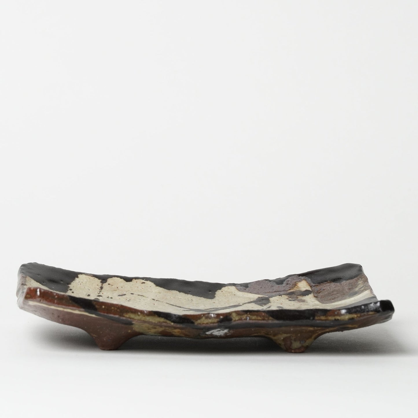 Junri Hamada Kuro Oribe Rectangle Plate