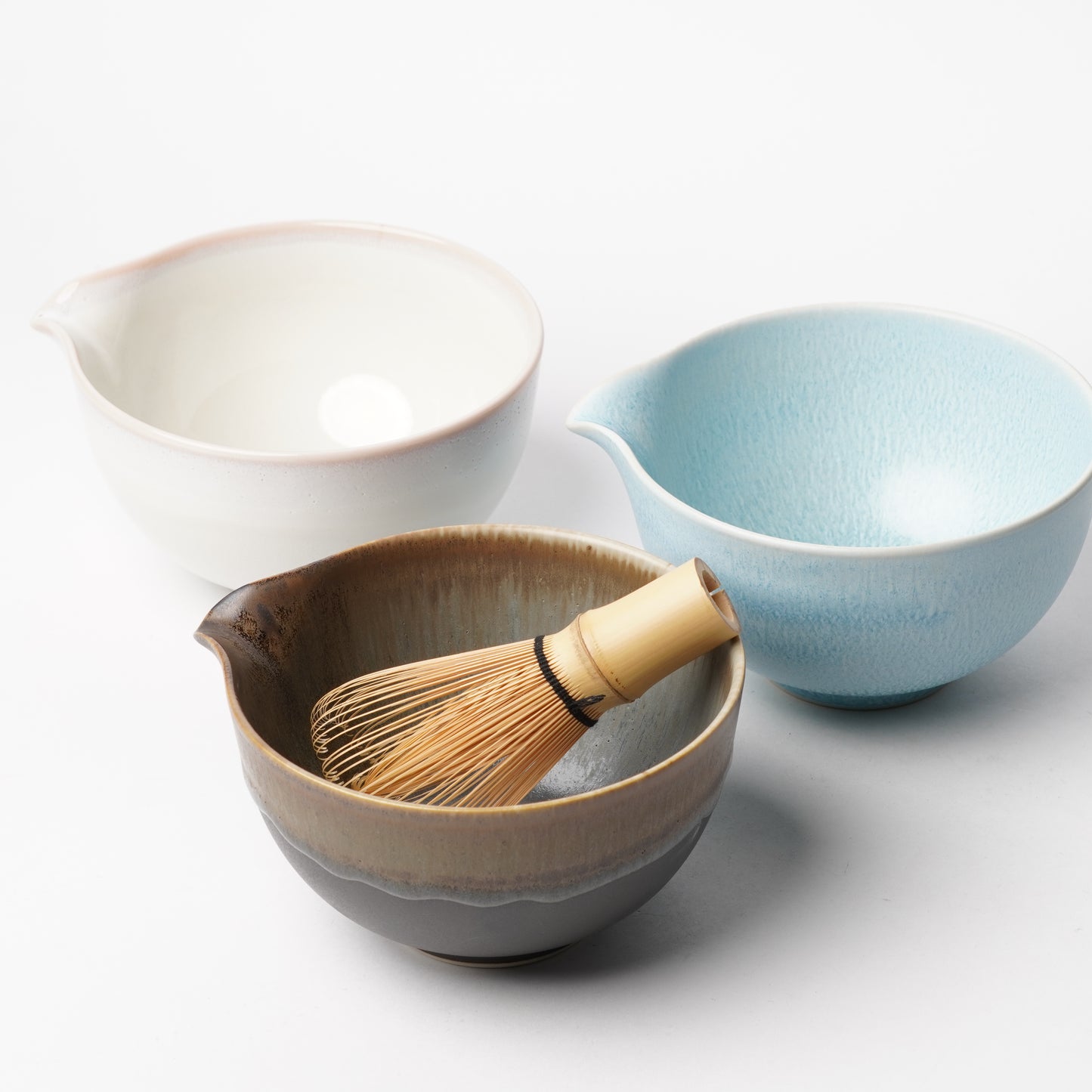 Spouted Matcha Bowl (Katakuchi) - Brown