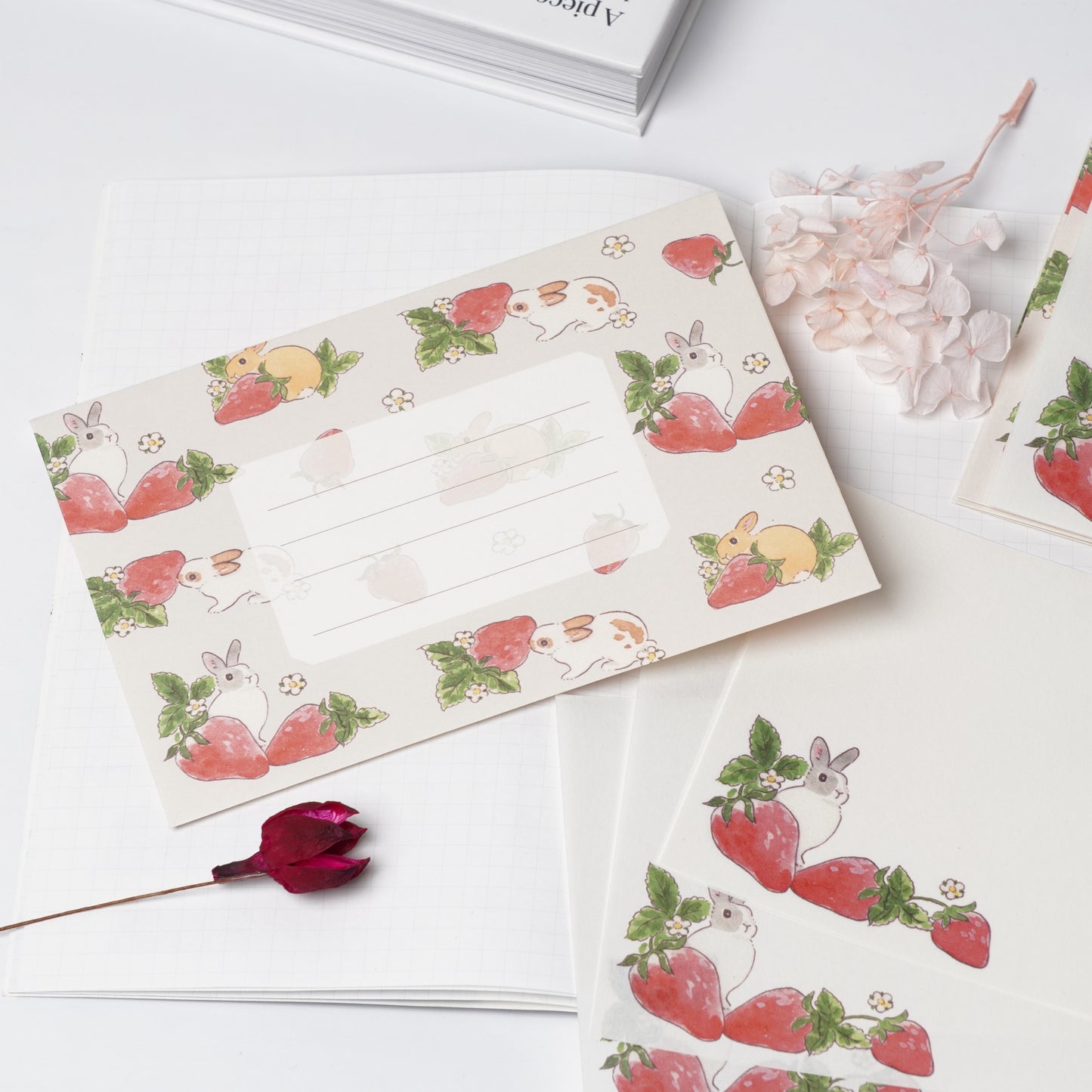 Letter Set Schinako Moriyama - Rabbit and Strawberry