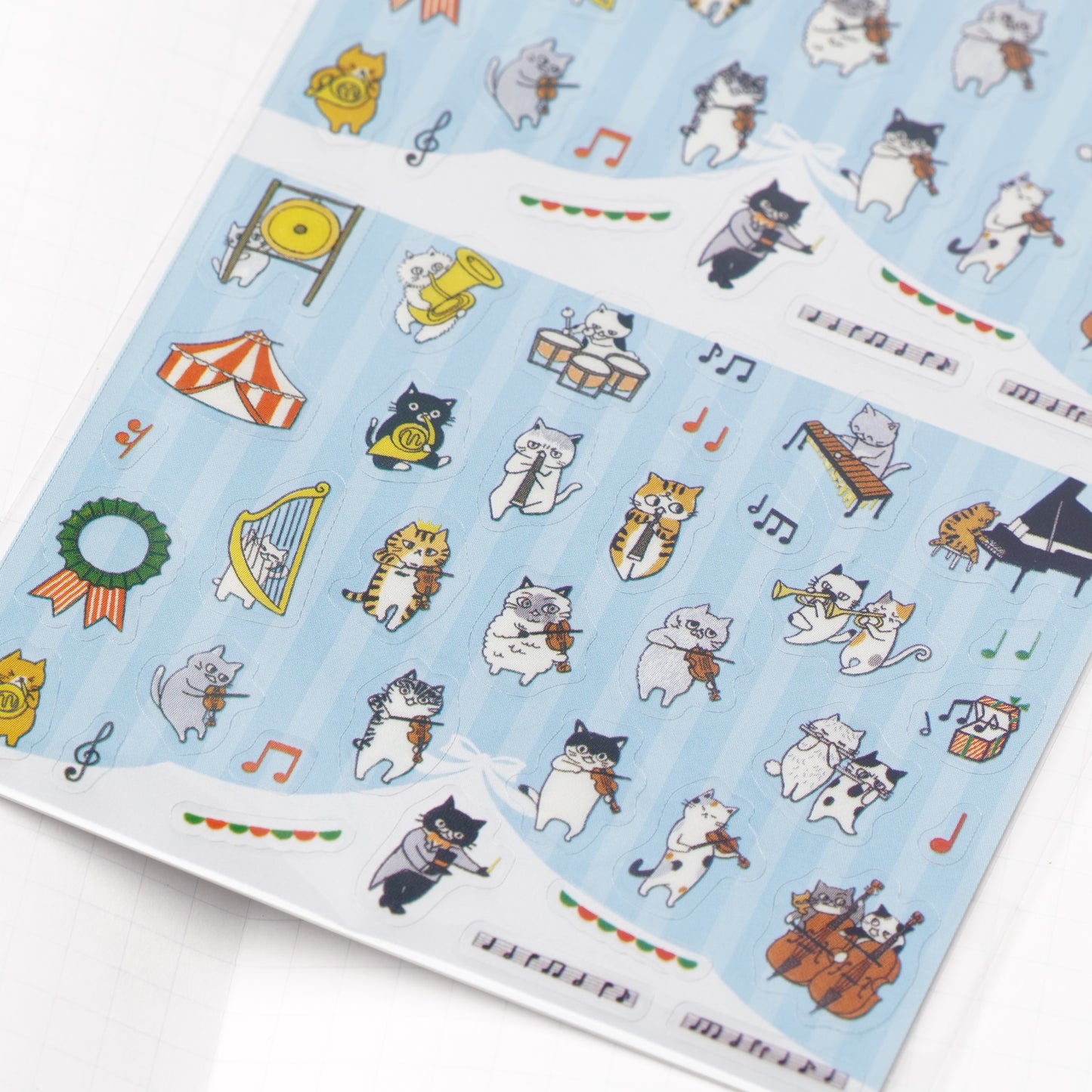 CAT ORCHESTRA Sheet Stickers