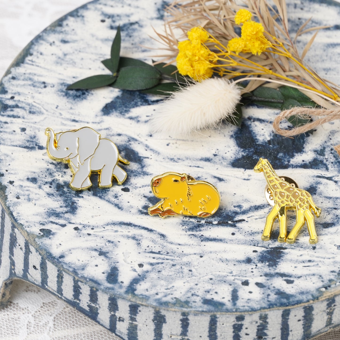 Elephant Enamel Pin – Animal Badge for Backpacks, Jackets & Gifts