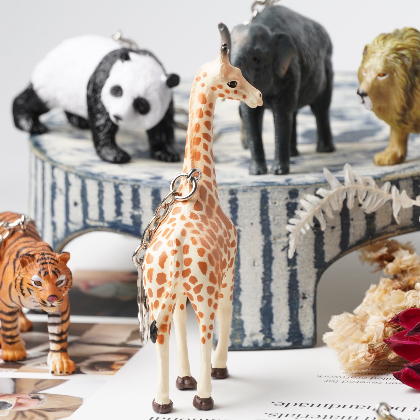 Science & Nature Animal Keyring - Giraffe