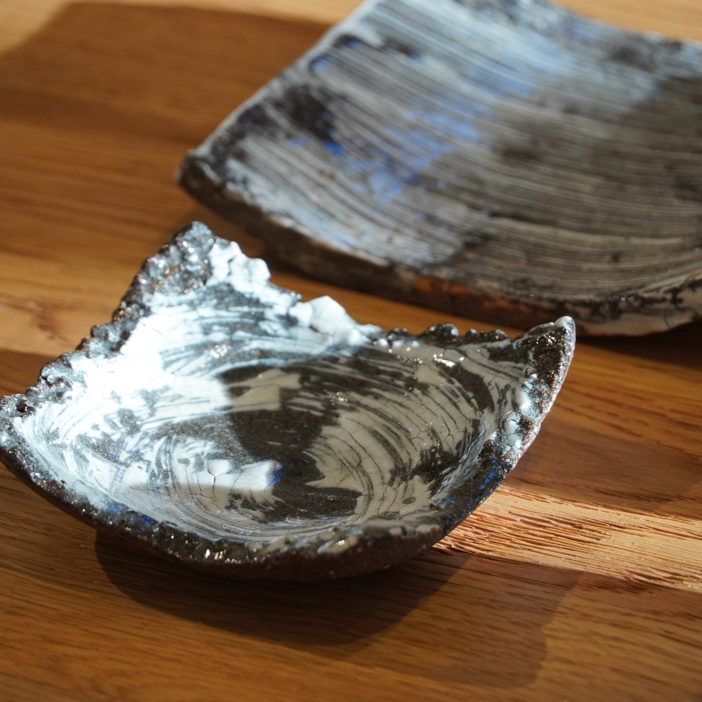 Nakagawa Jinenbogama Karatsu Wood fired Hakeme Square Plate
