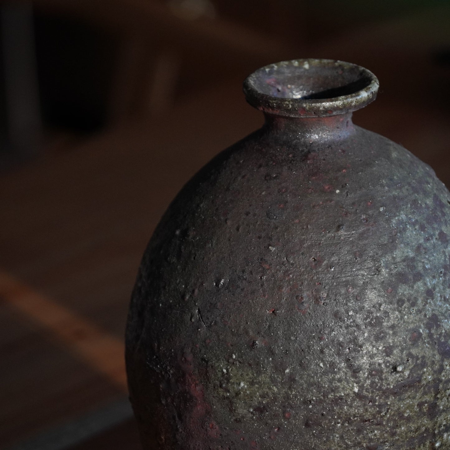 Shikamaru Takeshita Nanban Yakishime Vase