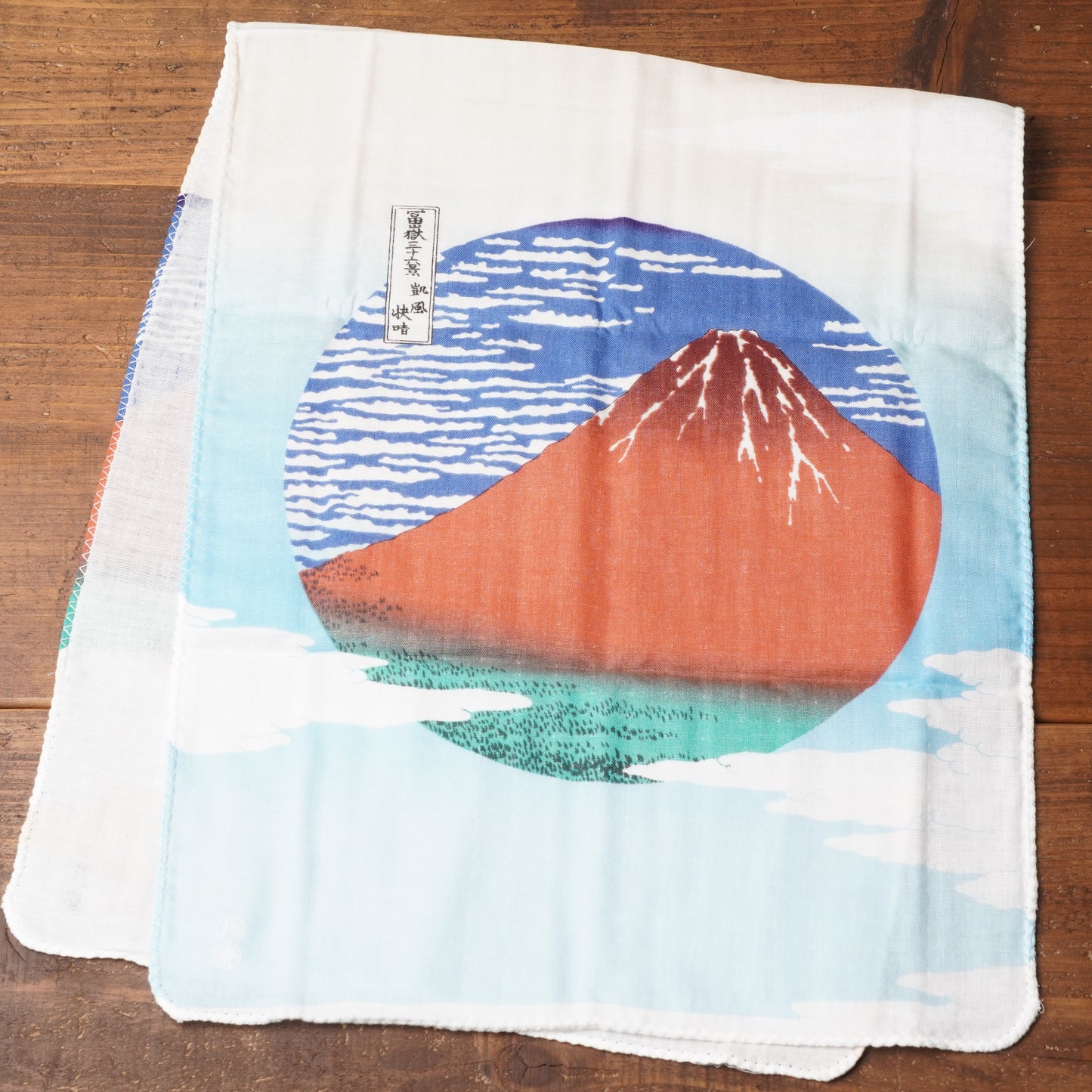 Redd Fuji double gauze hand towel Tenugui Ukiyoe