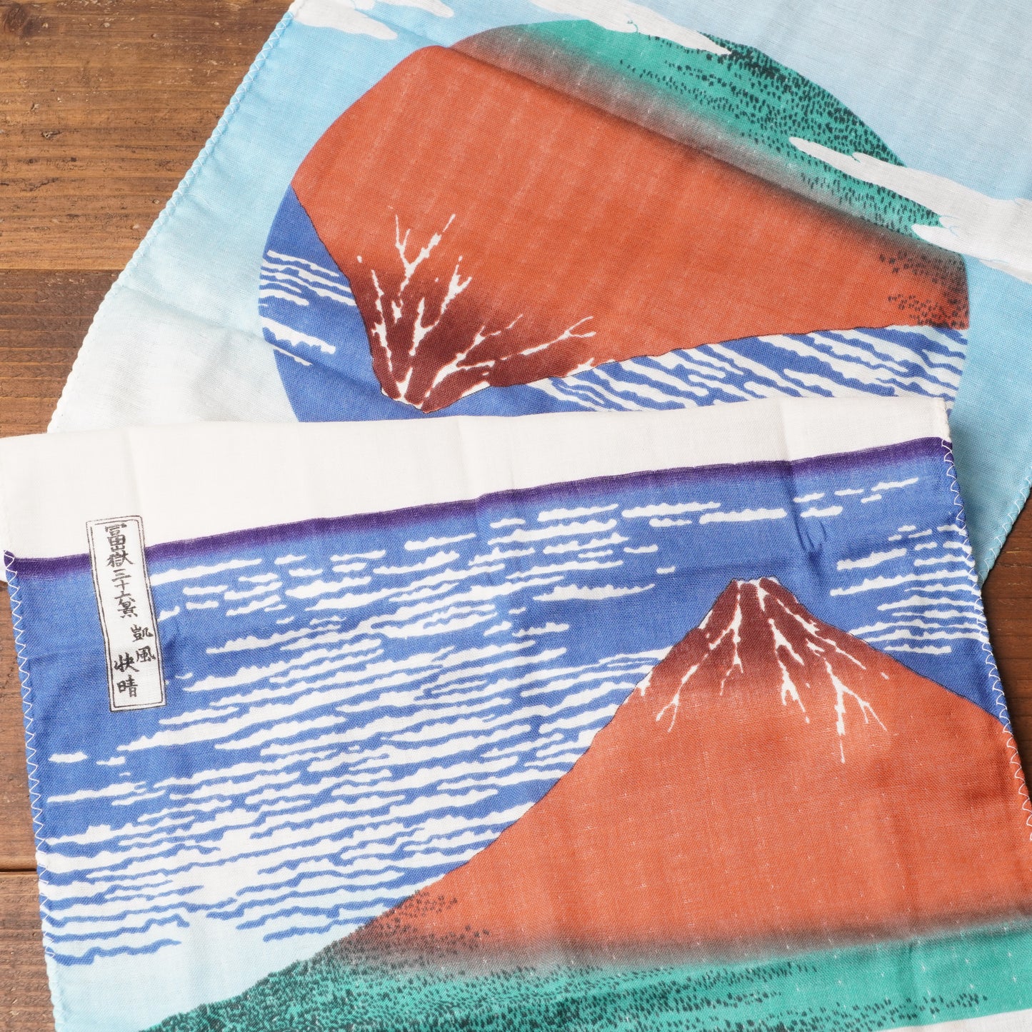 Redd Fuji double gauze hand towel Tenugui Ukiyoe