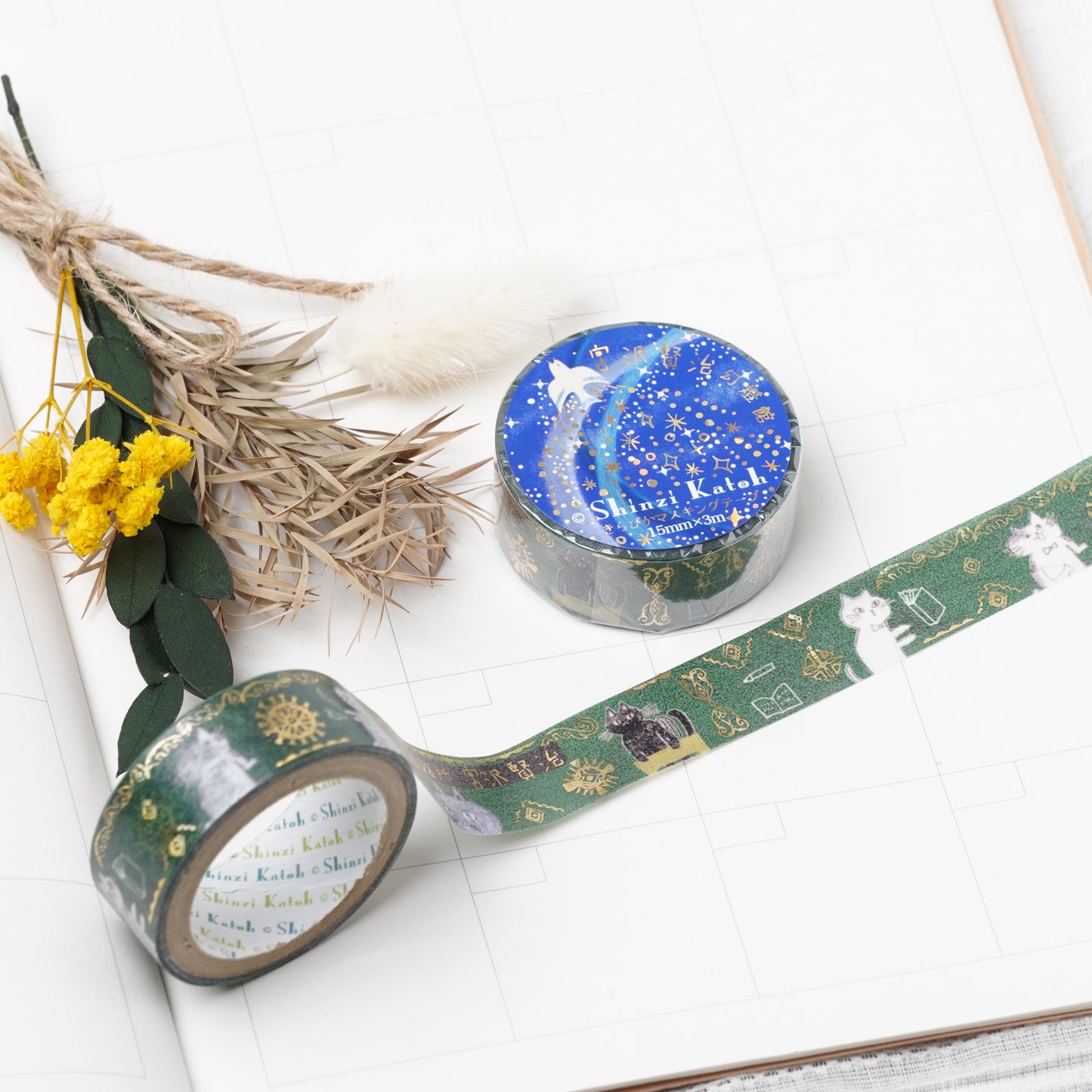 Shinzi Katoh Kirapika Masking Tape Kenji Miyazawa Cat's Office