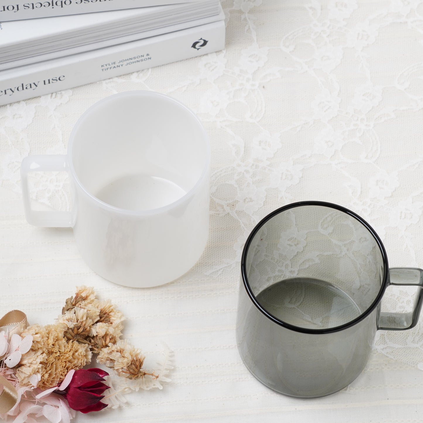 Fufu Mug L -330ml Heat Resustant Glass Cup