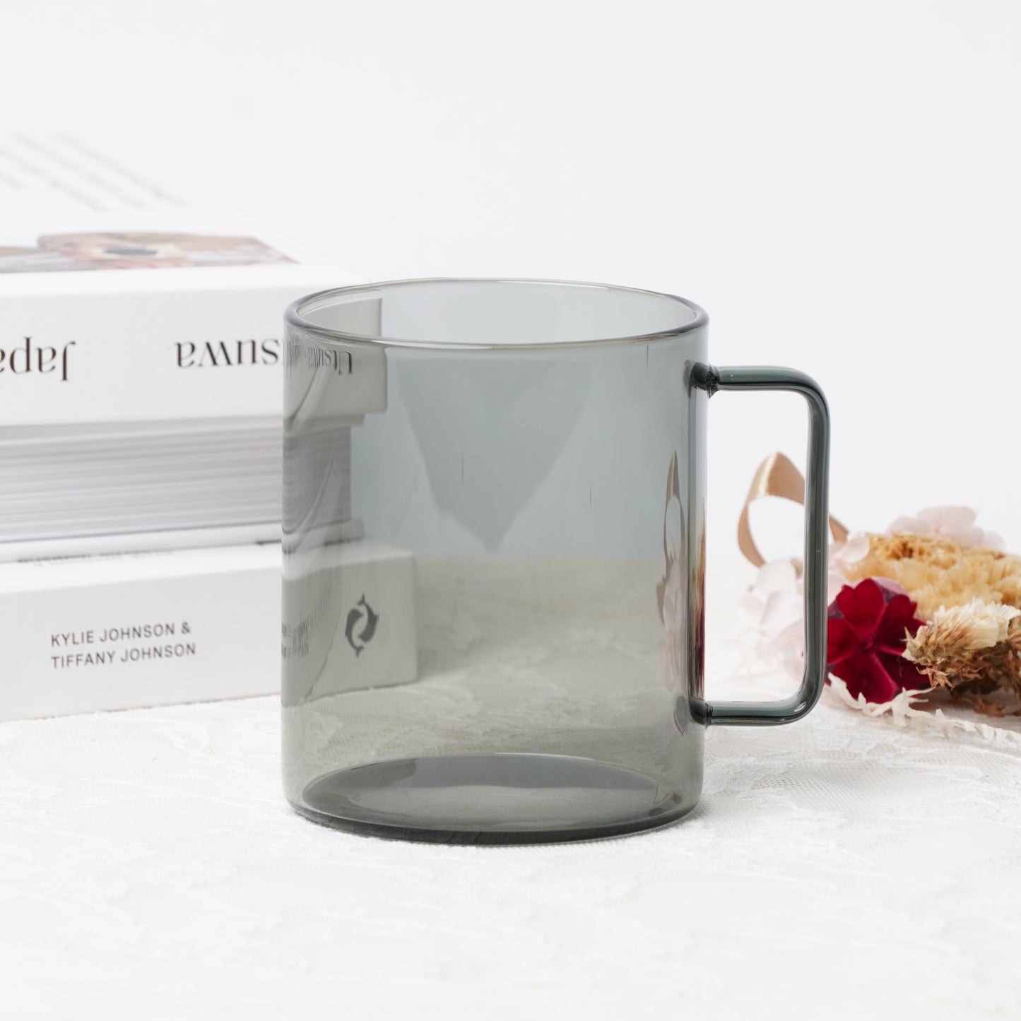 Fufu Mug L -330ml Heat Resustant Glass Cup