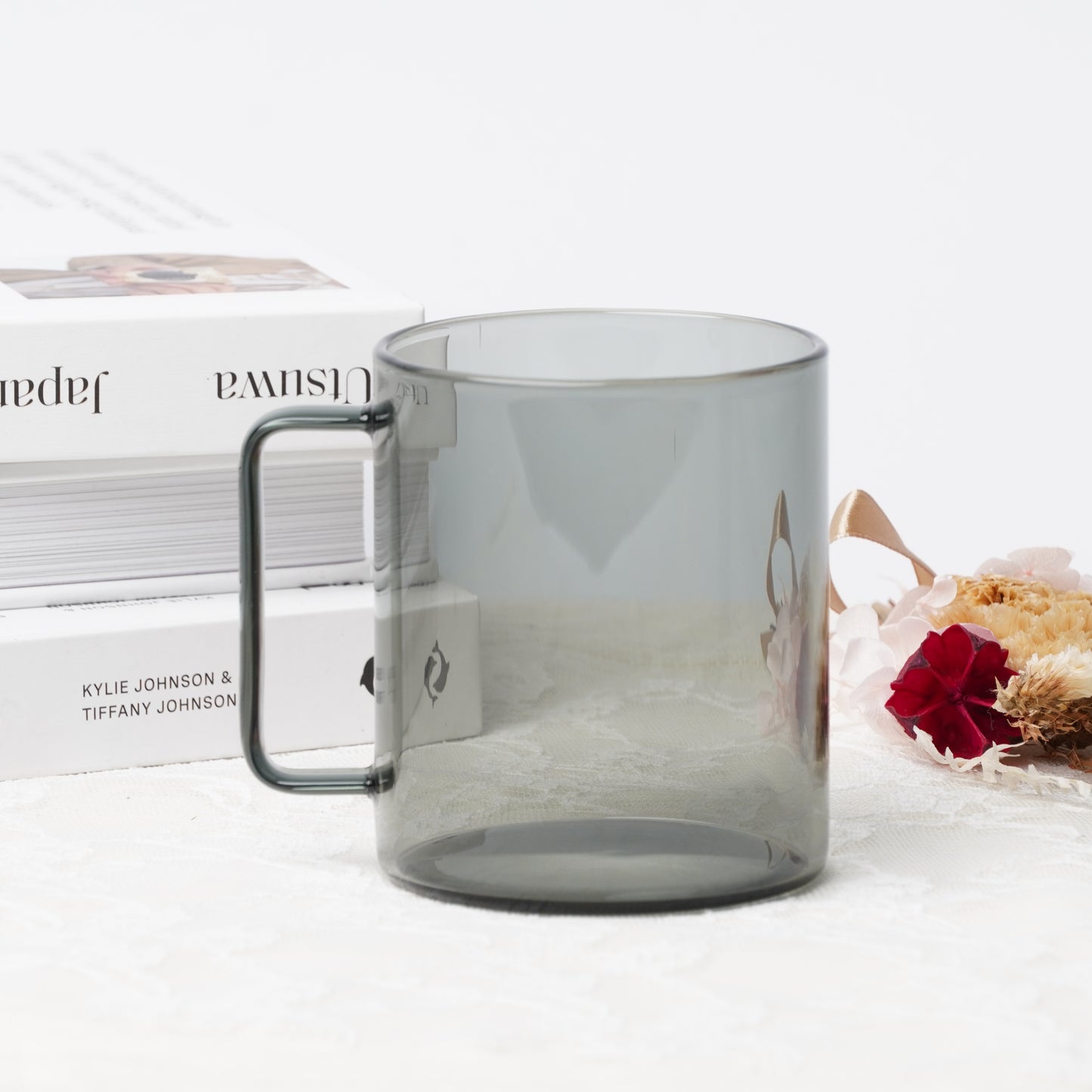 Fufu Mug L -330ml Heat Resustant Glass Cup