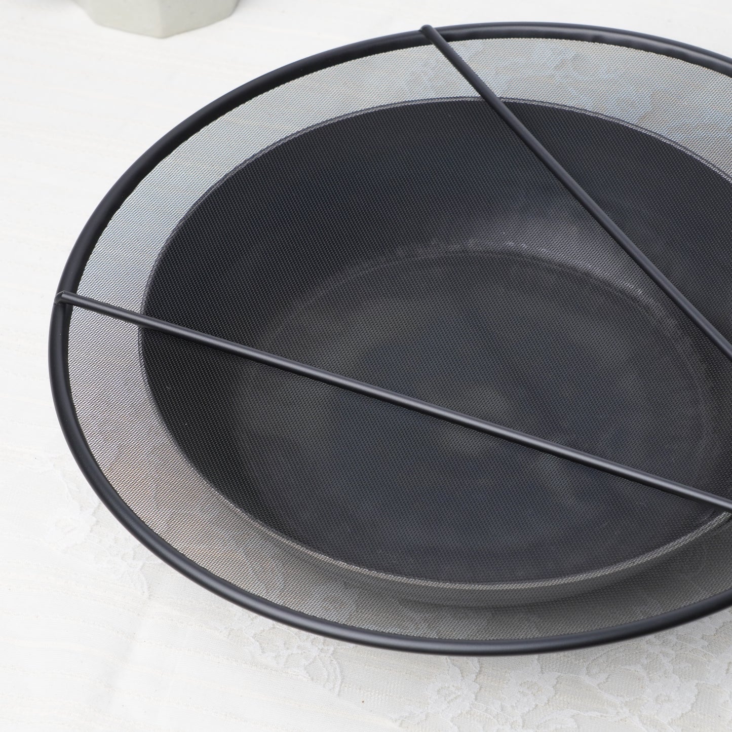 Oil Splatter Guard Net - Non-Reflective Black Mesh
