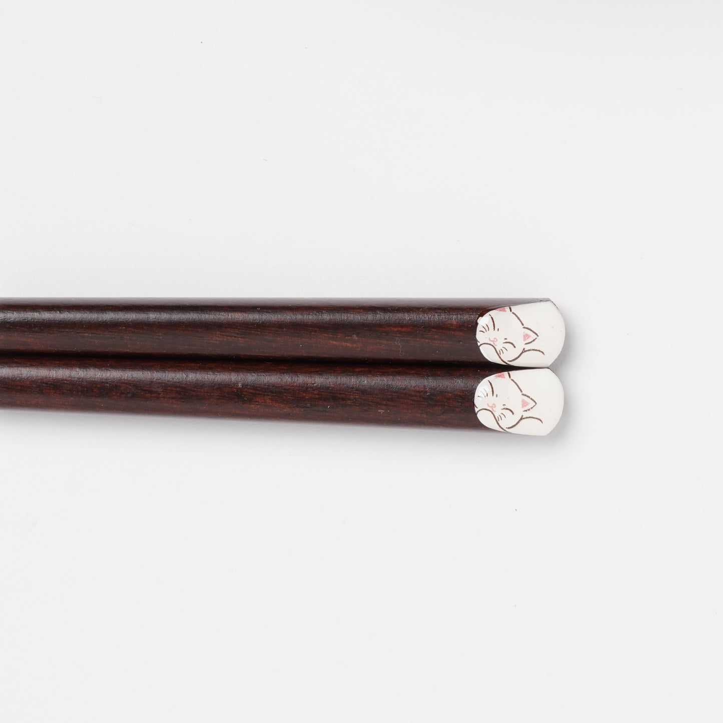 Japanese Cat Chopsticks Gift Set - Pair with Chopstick Rests Black and White