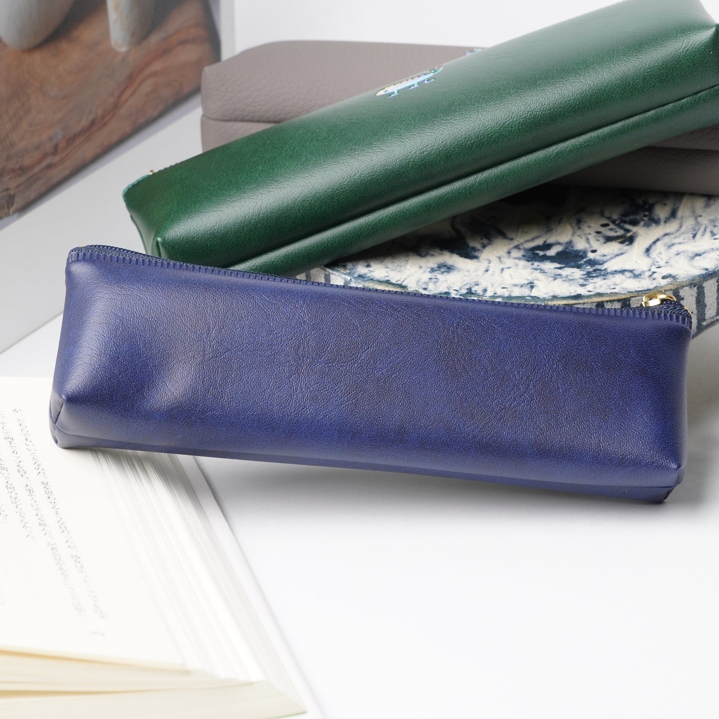 El COMMUN One Point Pen Case - Fish Slim Pencil Pouch
