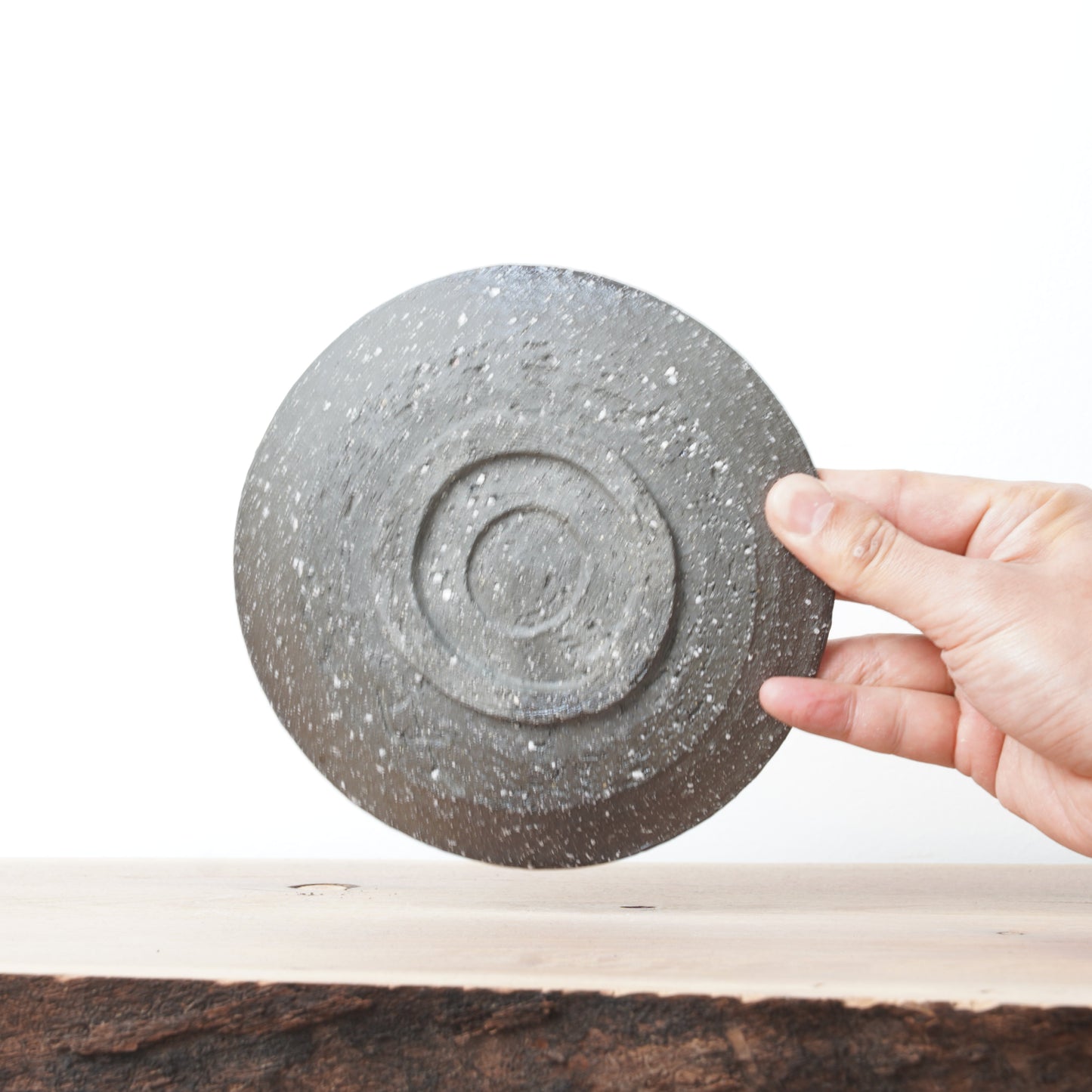 Shigarakiyaki Hakeme Brushed Glaze Plate Woodfired