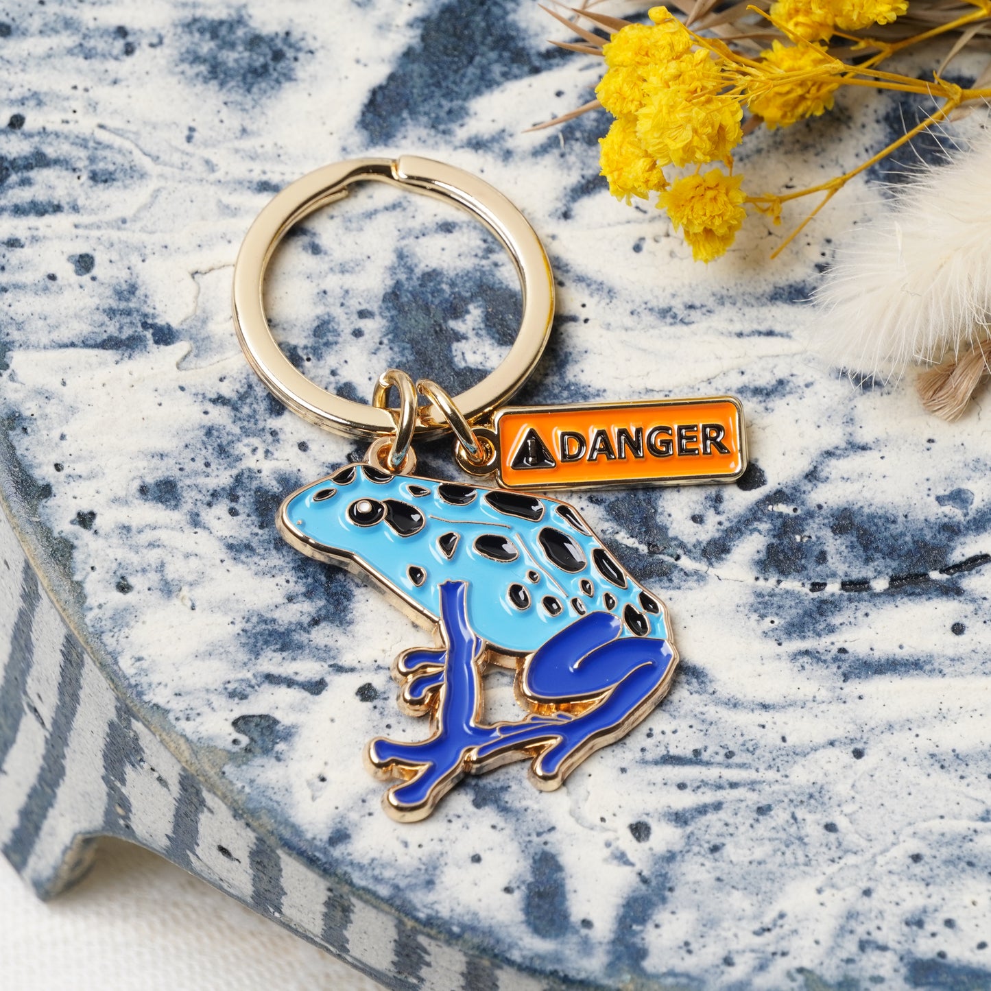 Frog Key Ring Dendrobates Azureus