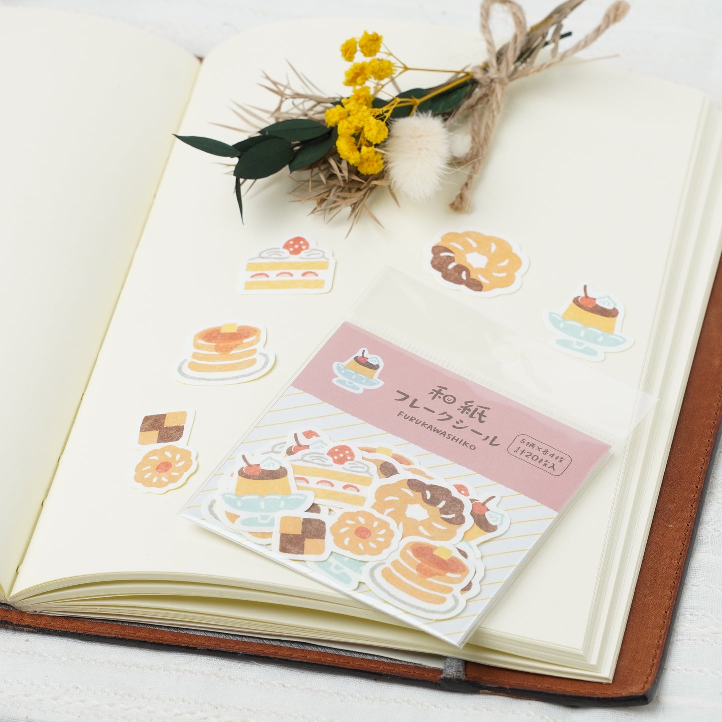 Japanese Washi Flake Stickers - Sweets
