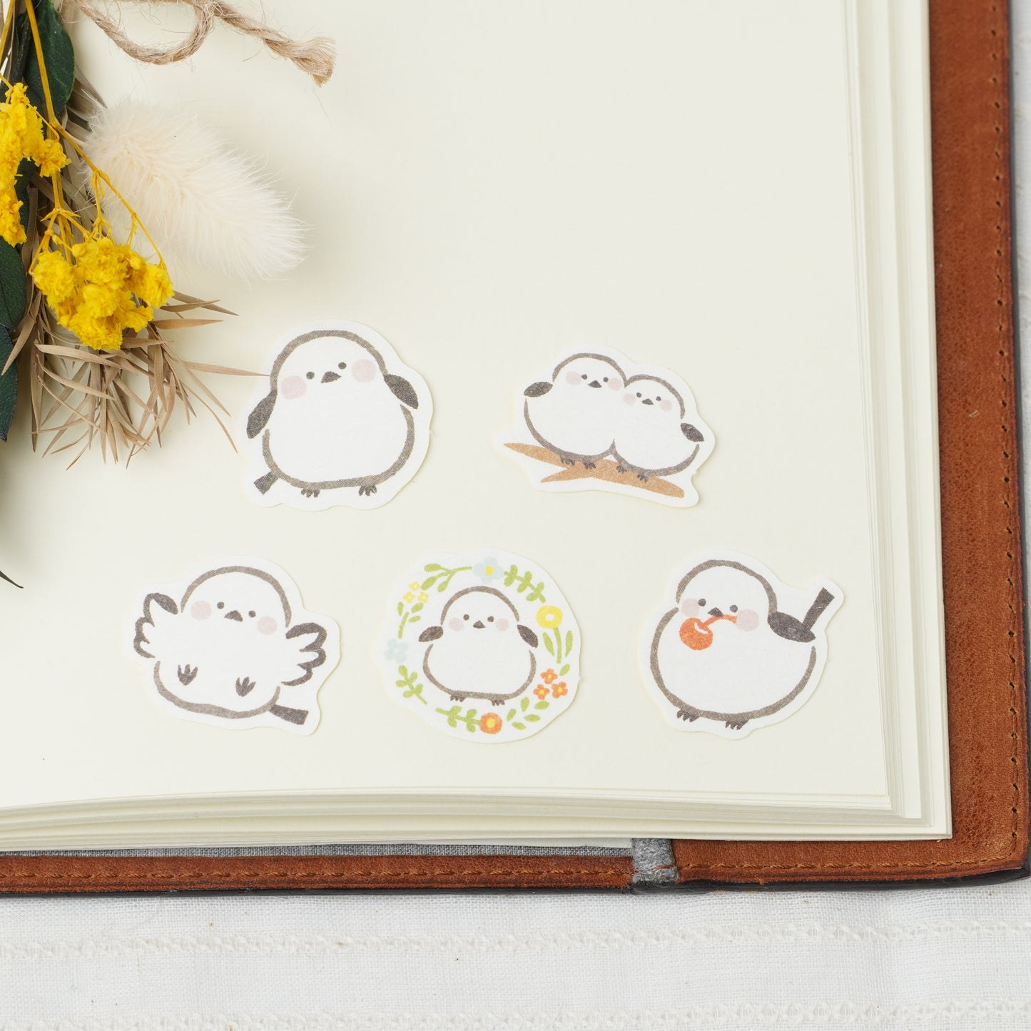 Japanese Washi Flake Stickers - Bird