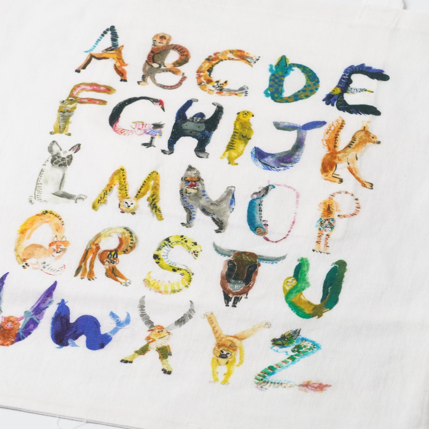 Creer Atelier KOTETSU Cotton Linen Tote Bag - Alphabet