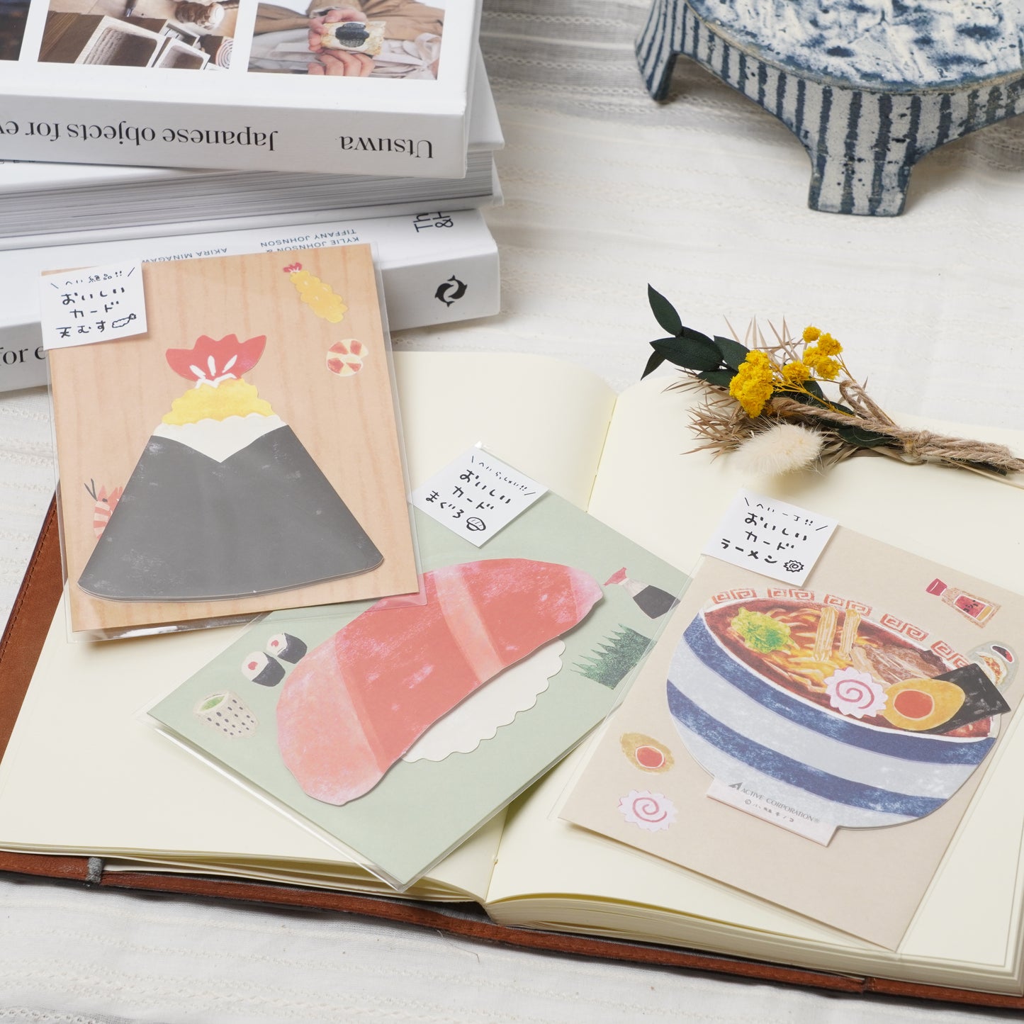 Greeting card delicious food ramen