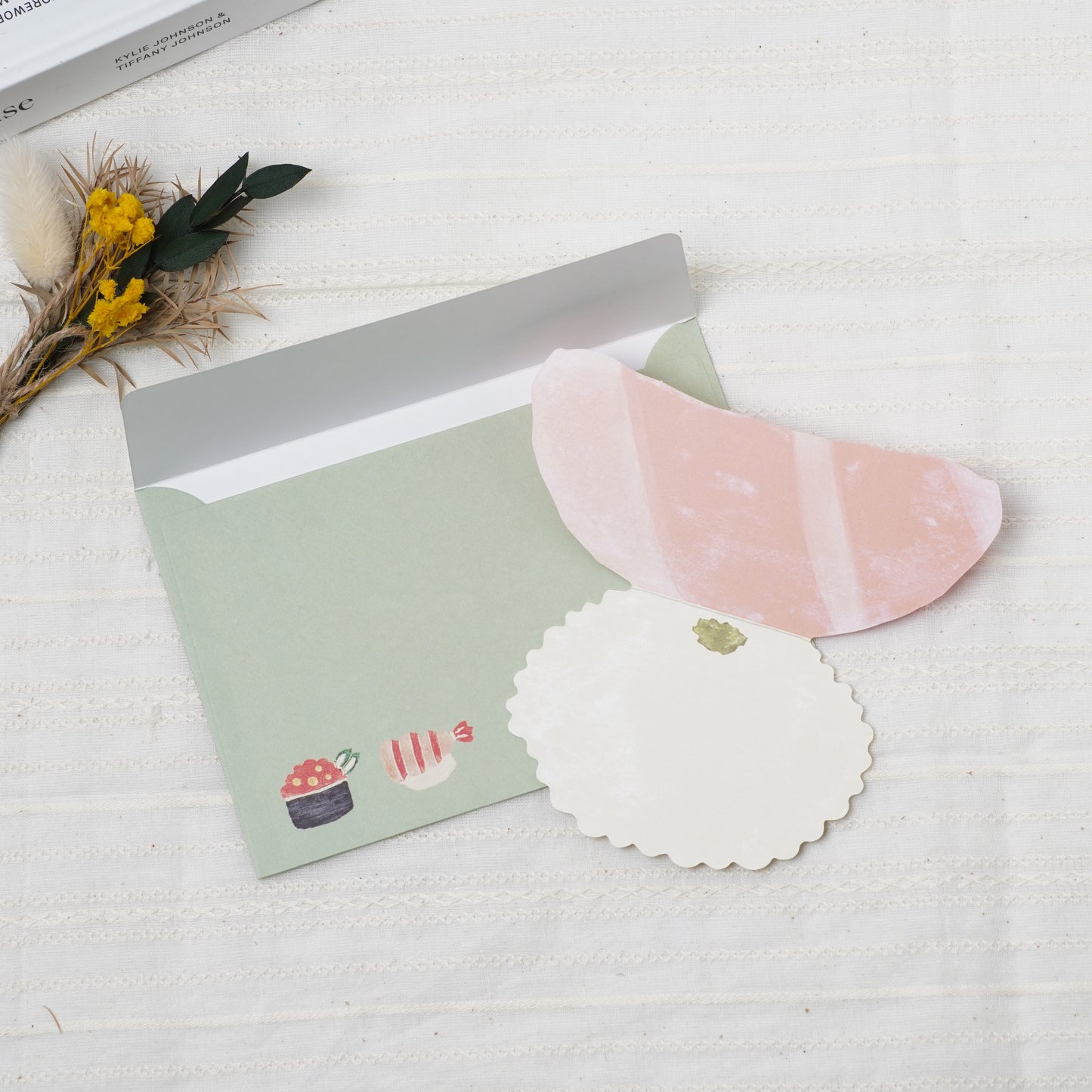 Greeting card delicious food