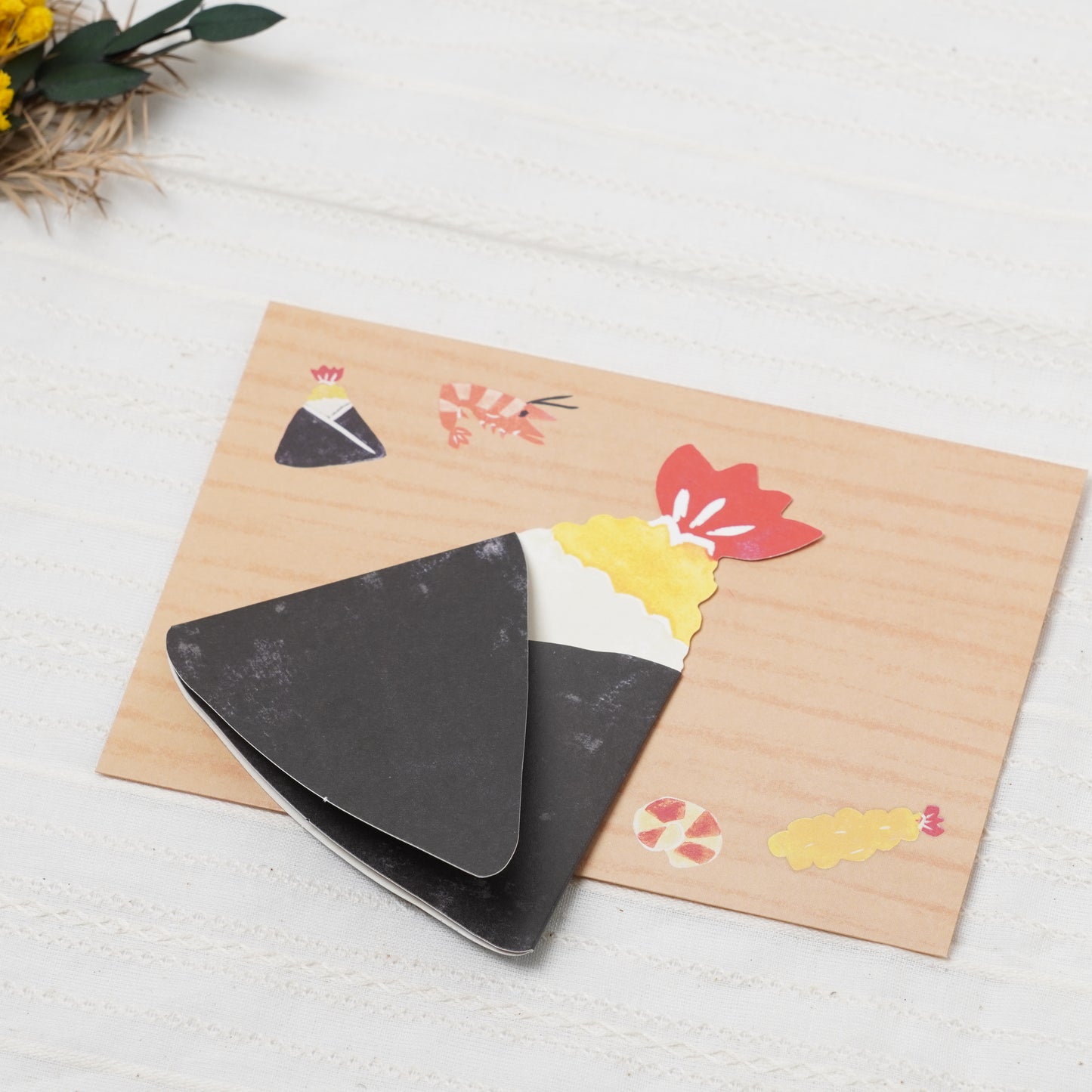 Greeting card delicious food tenmusu