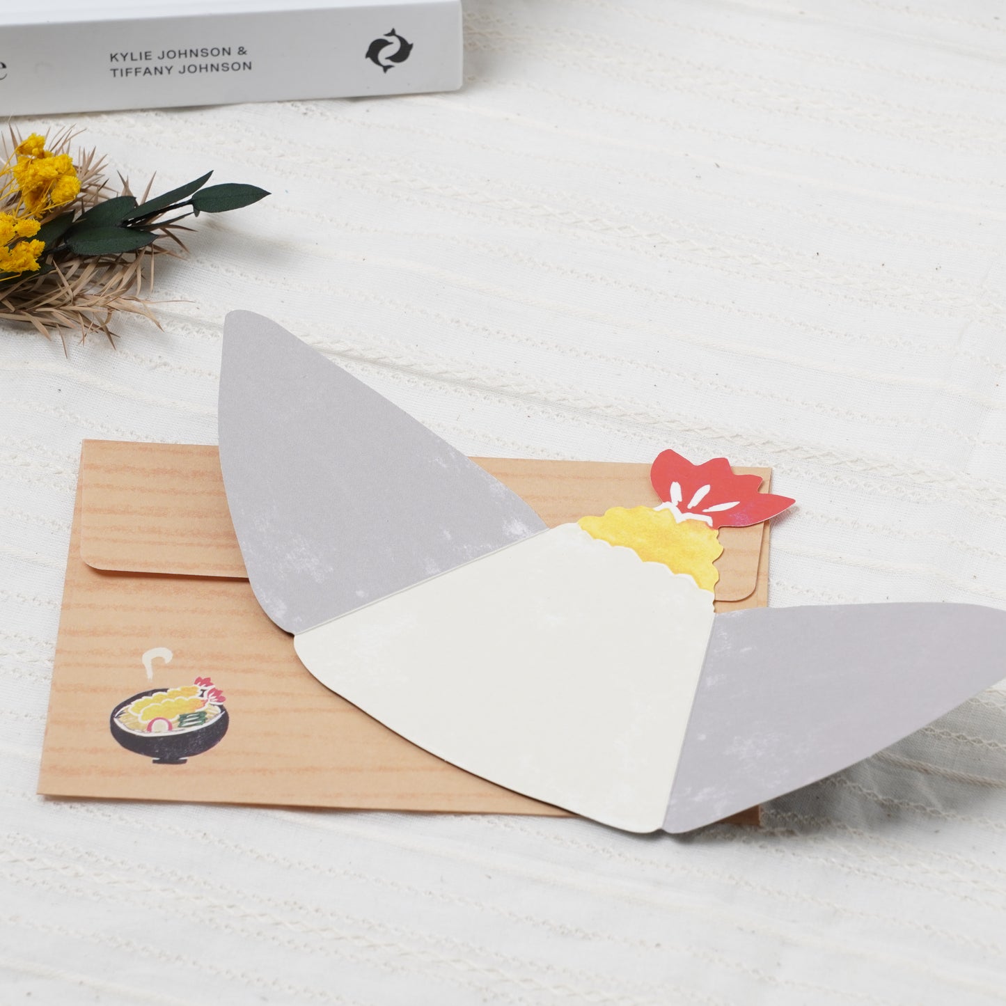 Greeting card delicious food tenmusu
