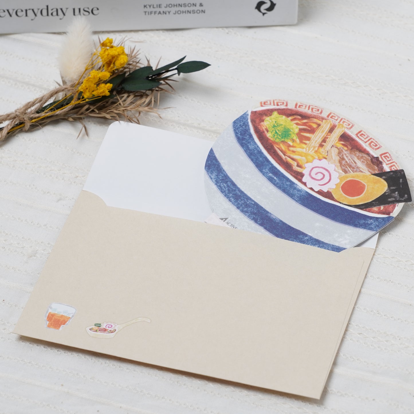 Greeting card delicious food ramen