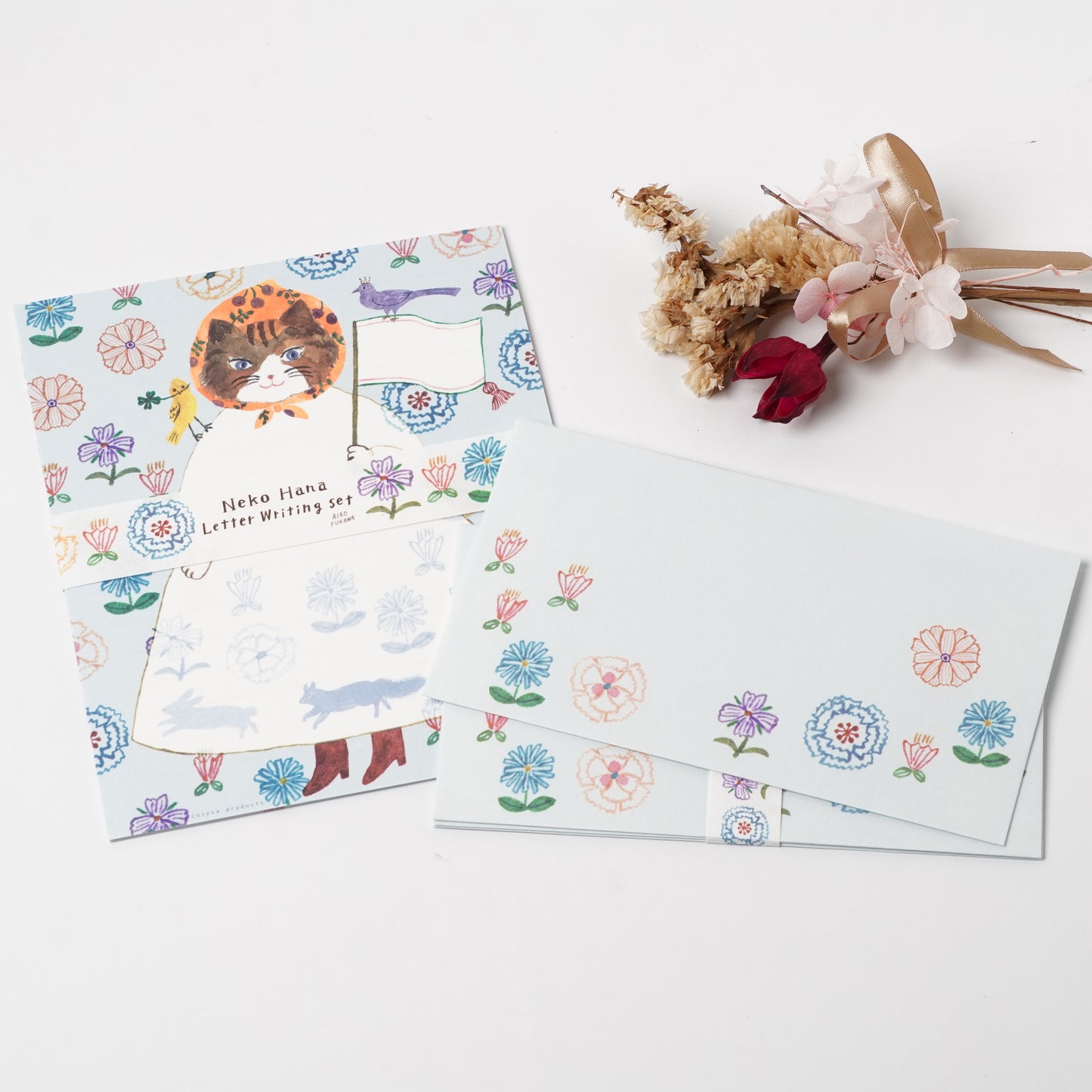 Neko Hana Letter Set - Aiko Fukawa | cozyca products