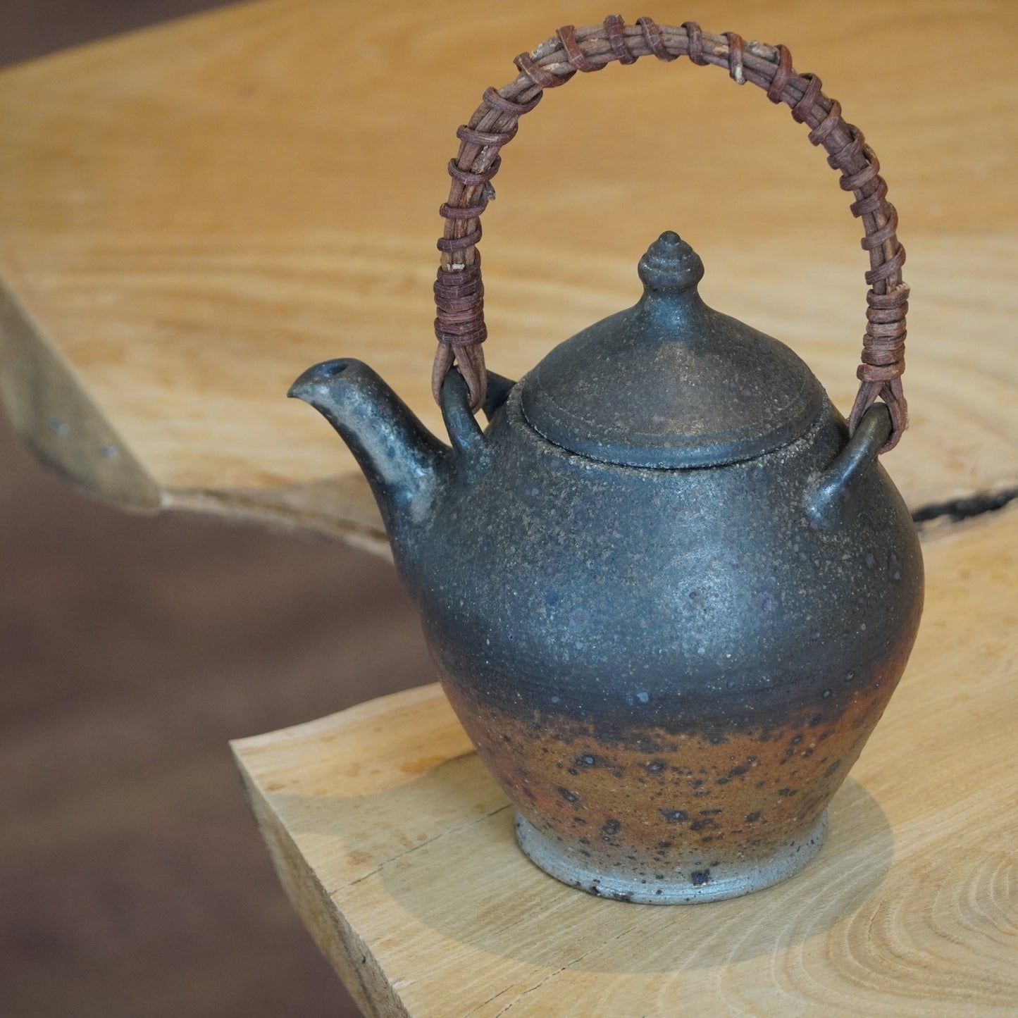 Keiji Tanaka Kyusu Tea Pot Nanban Woodfired
