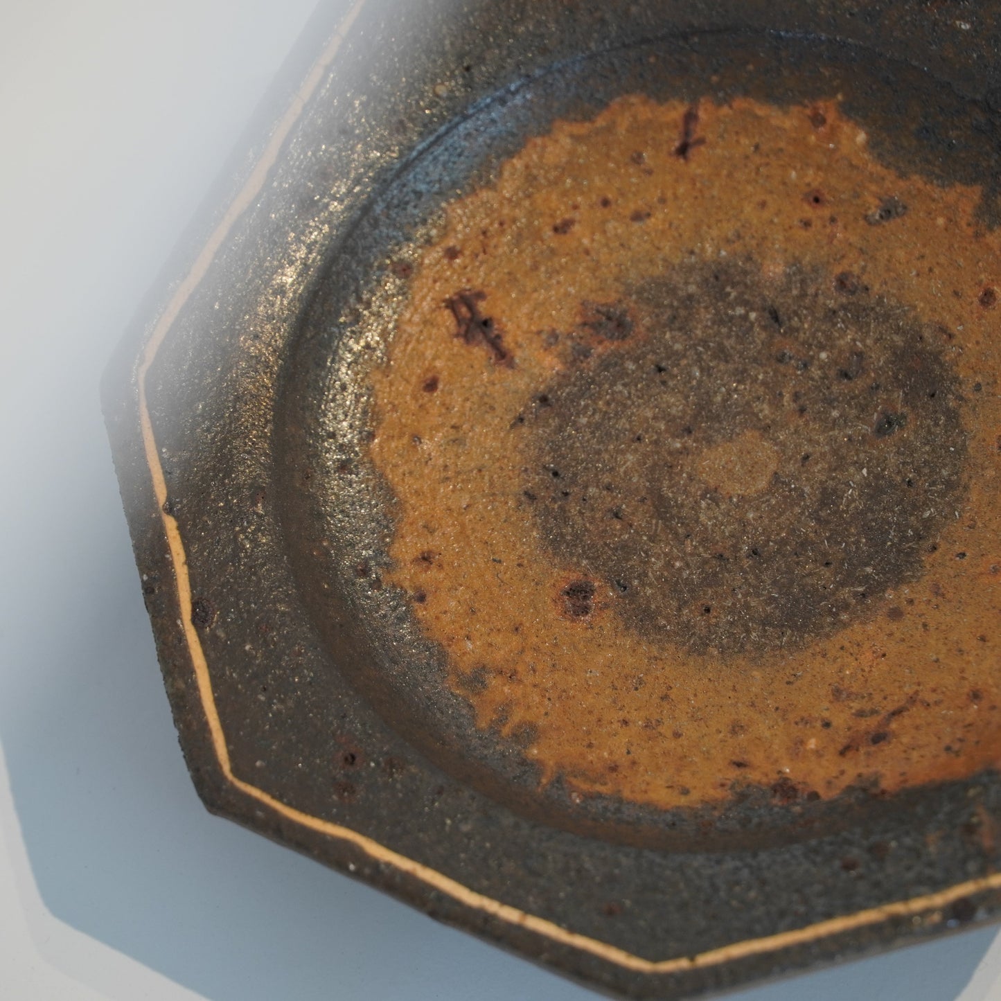 Keiji Tanaka Octagon Plate Nanban Woodfired