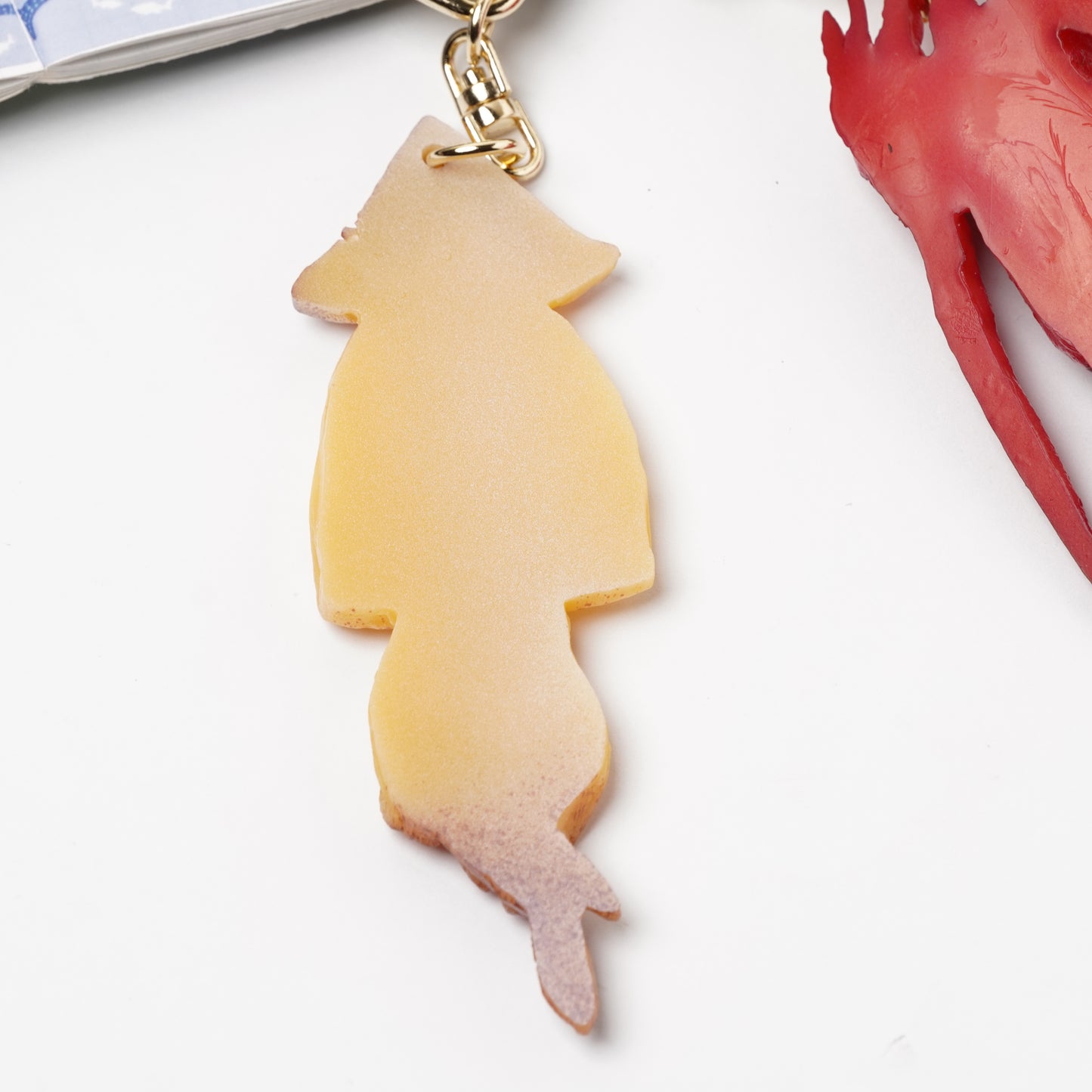 Dried Squid Food Sample Keychain