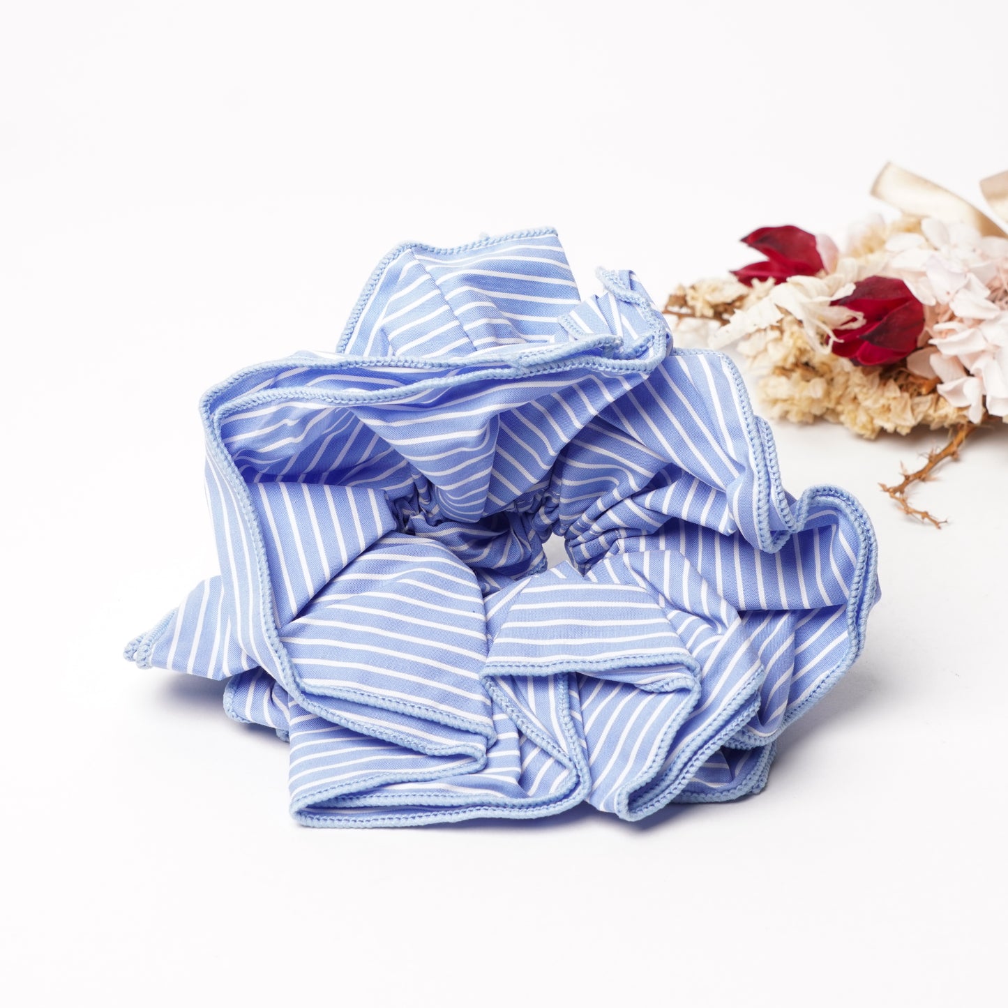 Hair Scrunchie Tie - Simple Retro Style, Multiple Colors, For Thick or Curly Hair, Women’s Elastic Hair Accessory