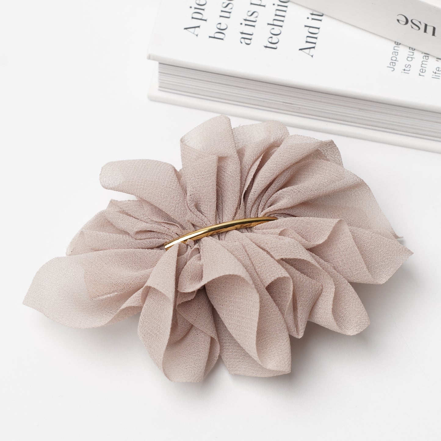 Chiffon Barrette Hair Clip – Elegant and Feminine Hair Accessory for Women