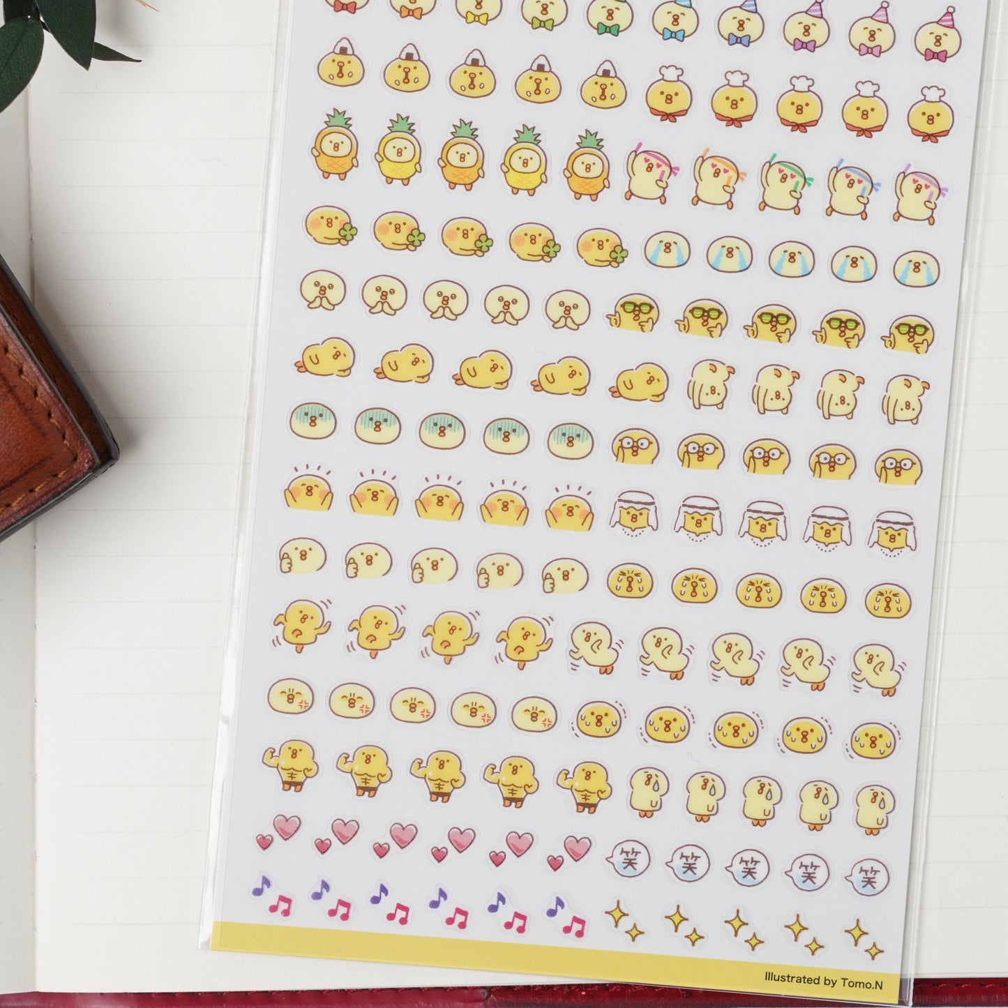 Emoji Sticker Sheet - Piyoko Mame