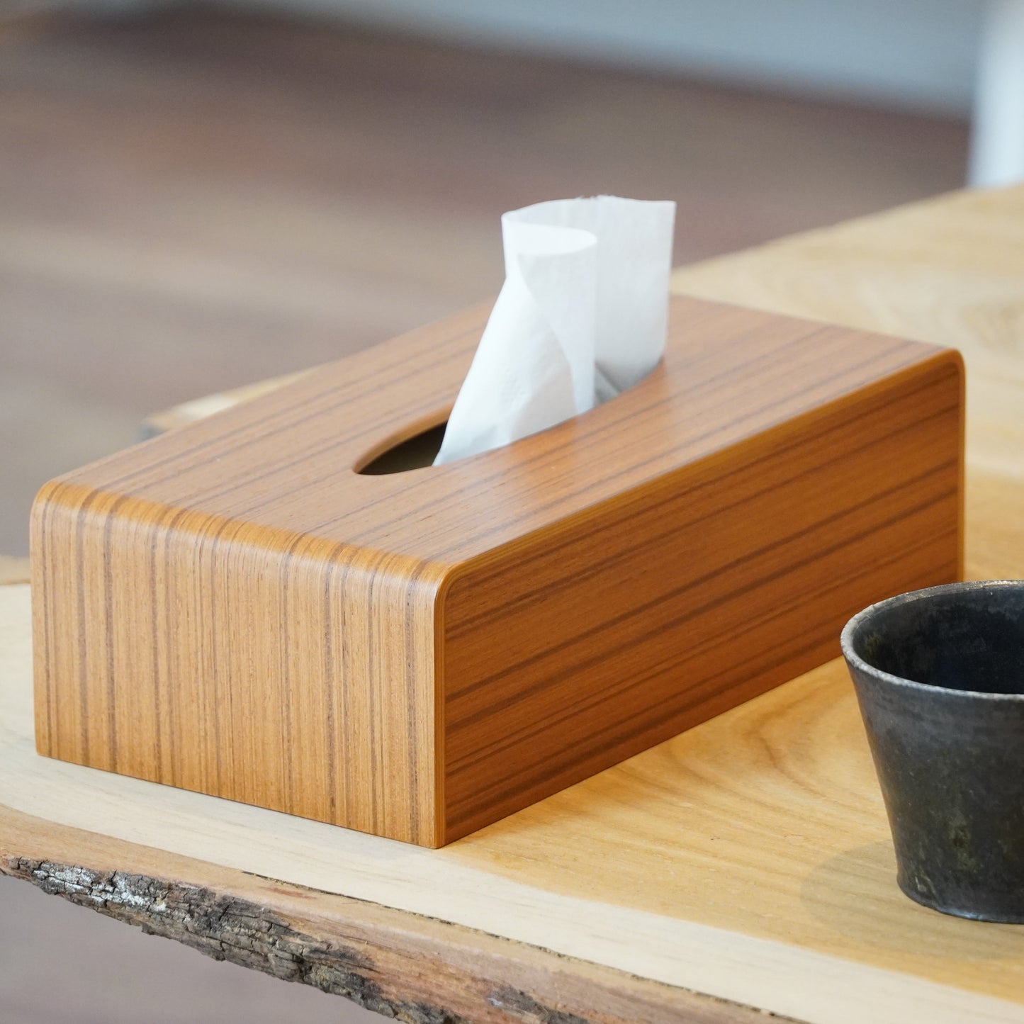 Saito Wood Tissue Box Cover