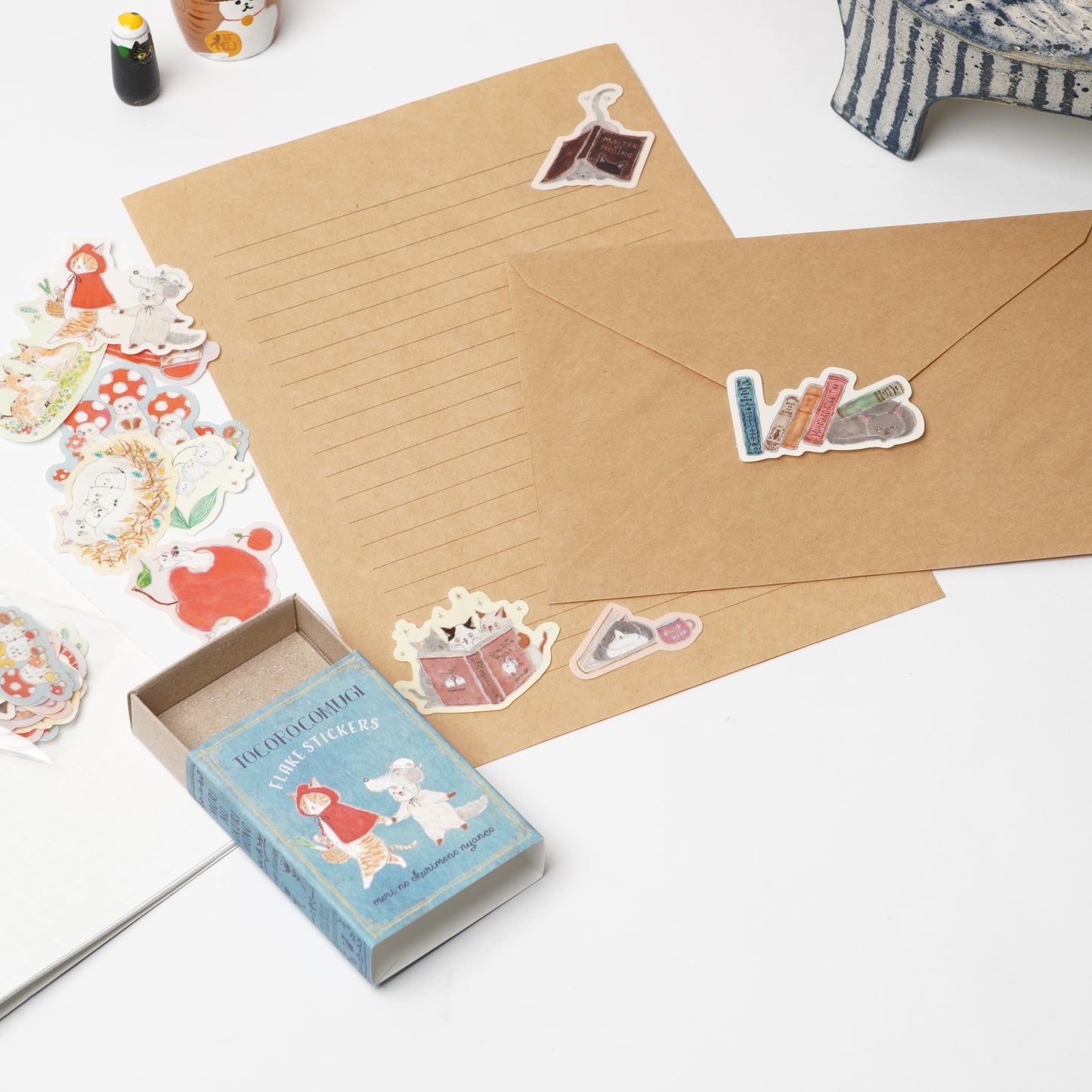 Tocoro Comugi Forest Treasures Flake Stickers in Matchbox