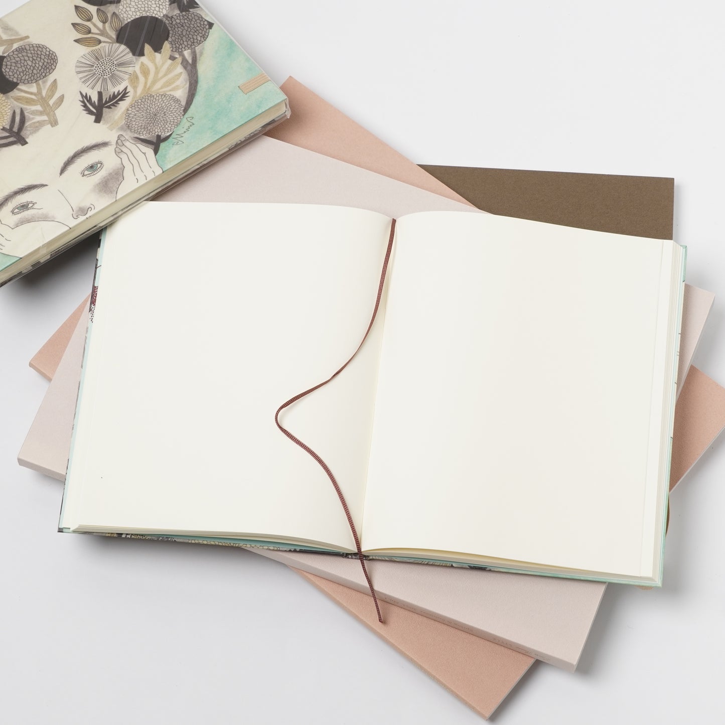 moritaMiW Hardcover Notebook - Sky Blue Tapir