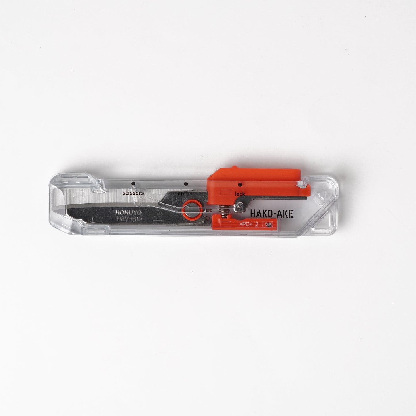Scissors 2Way Portable Hakoake Standard Blade - Transparent